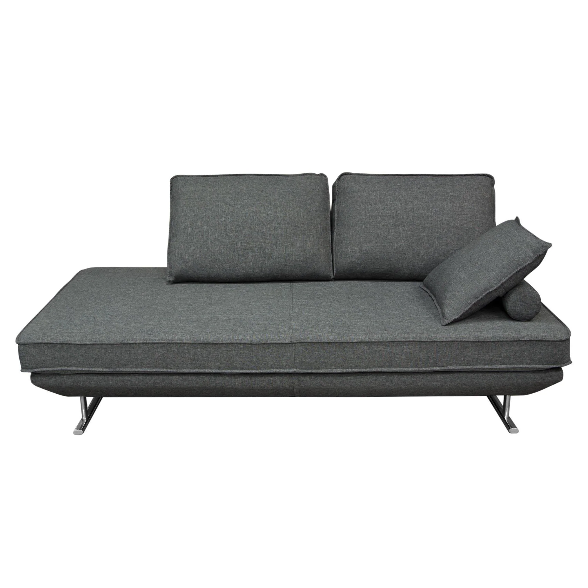 Dolce Lounge Seating Platform with Moveable Backrest Supports by Diamond Sofa - Grey Fabric - Image 3