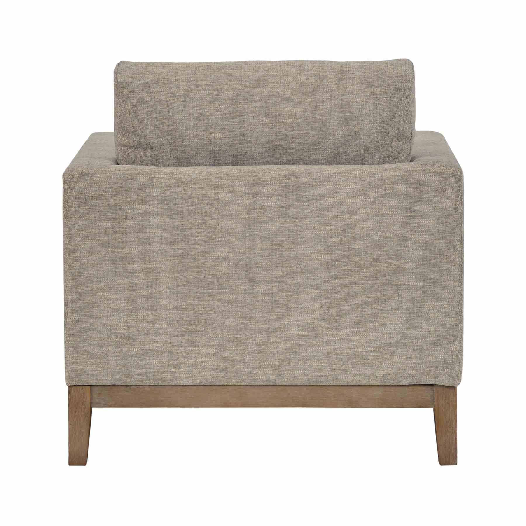 Donna 35" Upholstered Accent Chair in Platinum Gray - Image 4