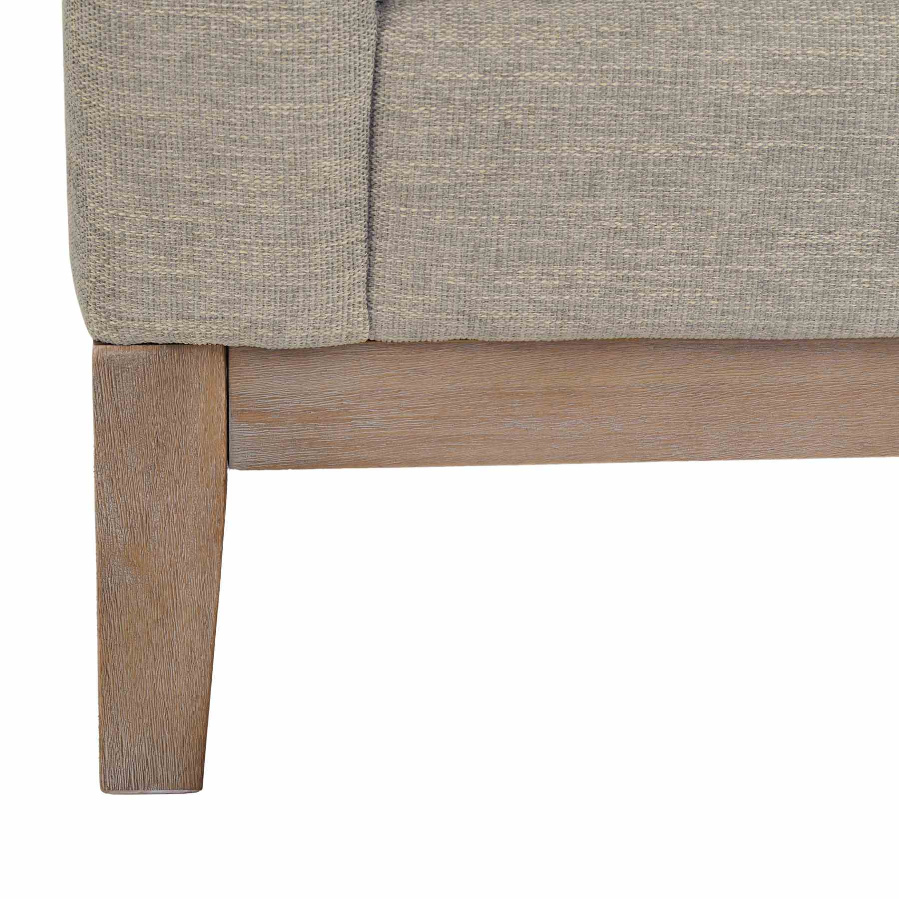 Donna 35" Upholstered Accent Chair in Platinum Gray - Image 7