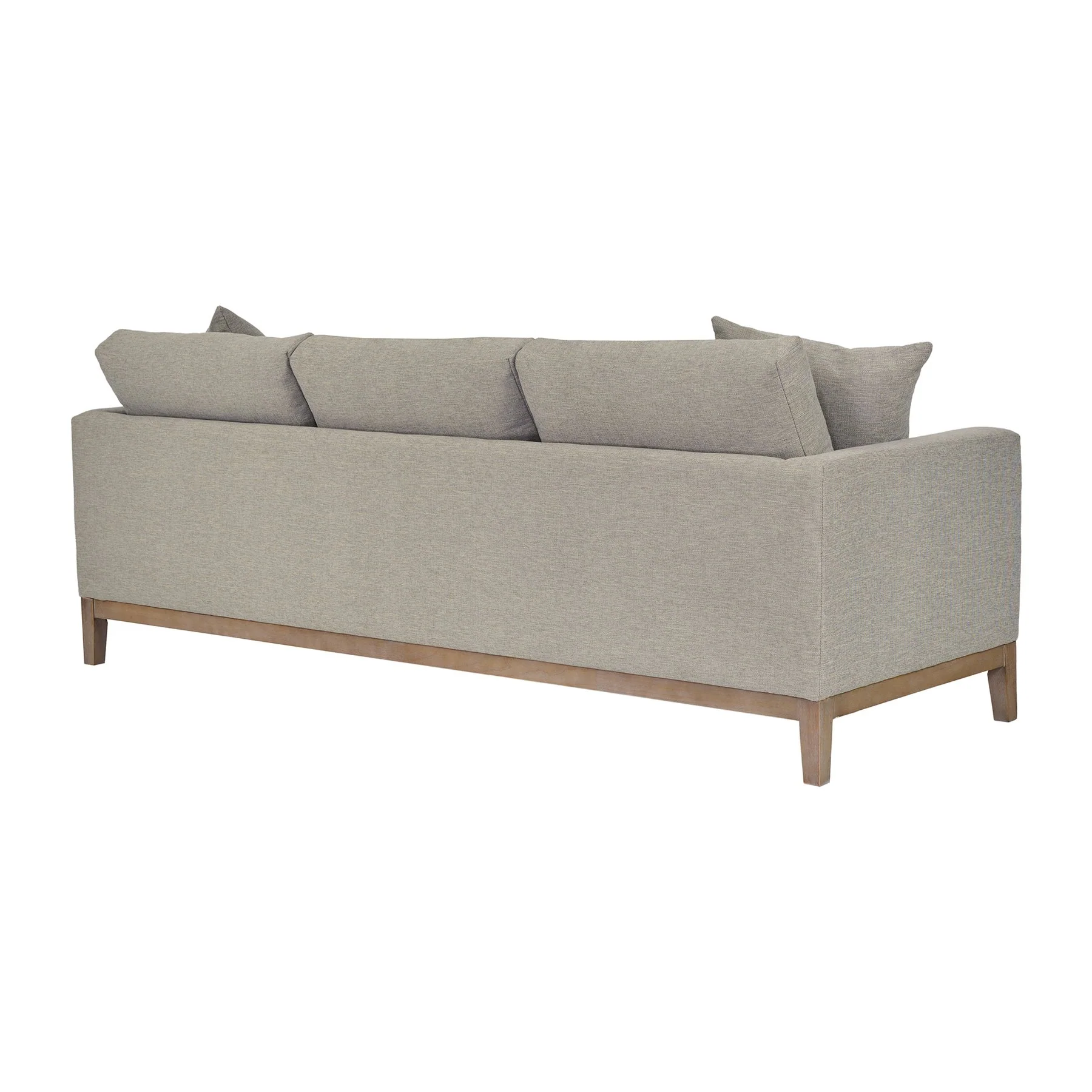 Donna 93" Upholstered Sofa in Platinum Gray - Image 3