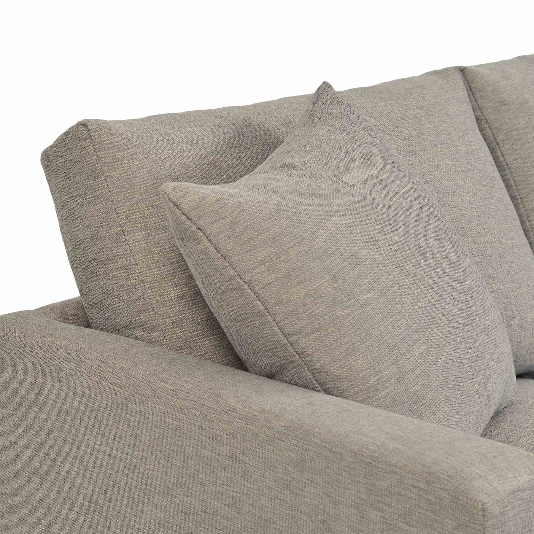 Donna 93" Upholstered Sofa in Platinum Gray - Image 4
