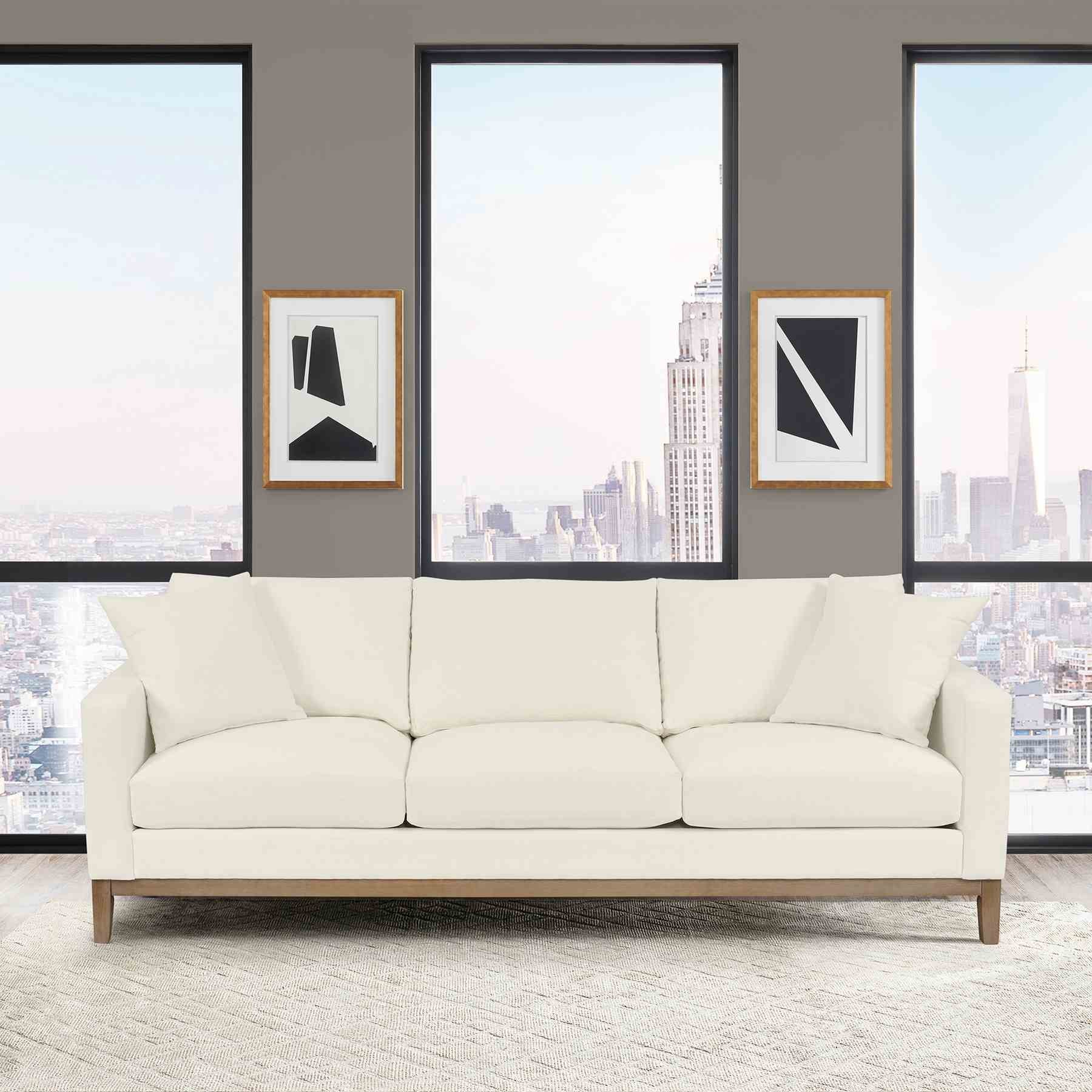 Donna 93" Upholstered Sofa in Sugar - Image 8