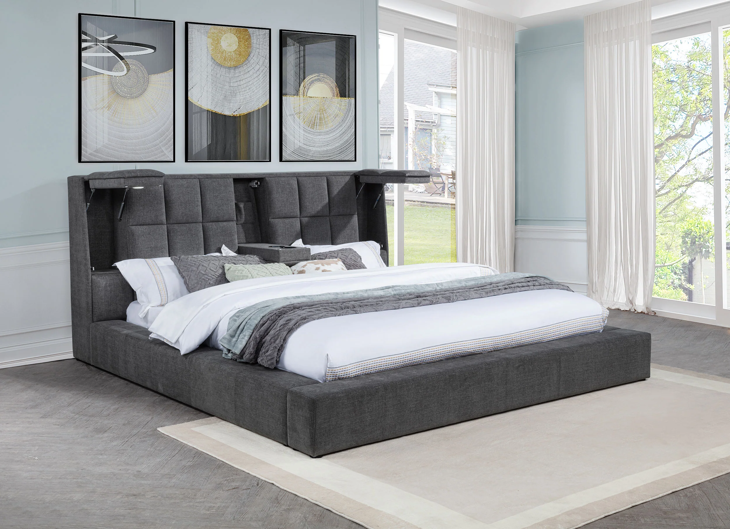 Dreux Panel Platform Bed - Image 59