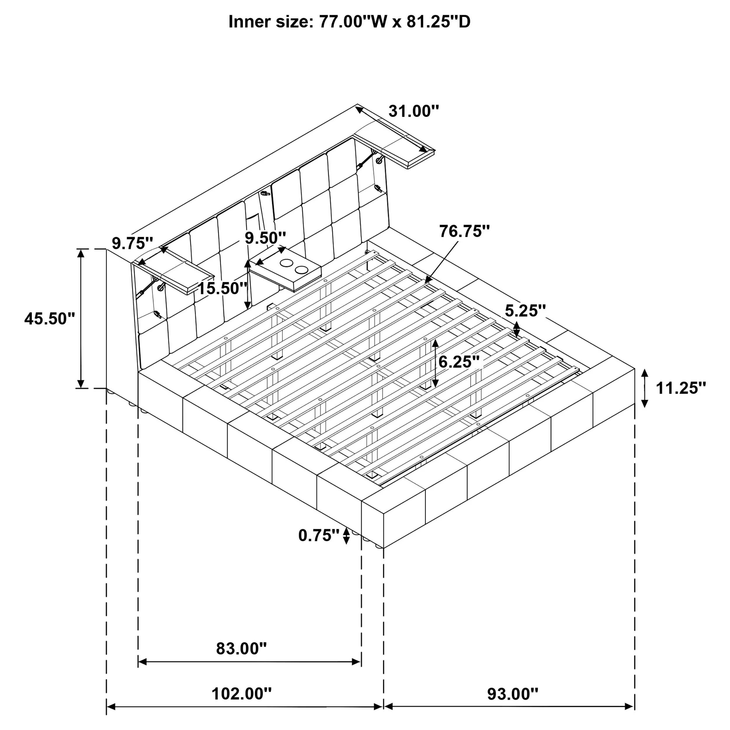 Dreux Panel Platform Bed - Image 70