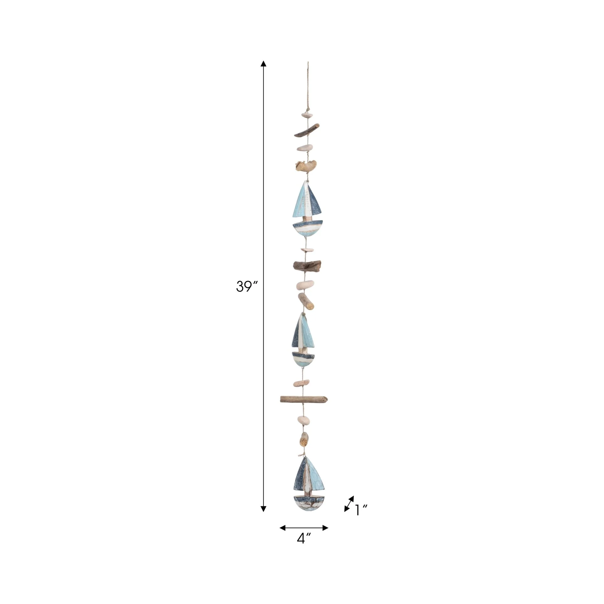 Driftwood, 39"l Boat Hangings, Multi - Image 7