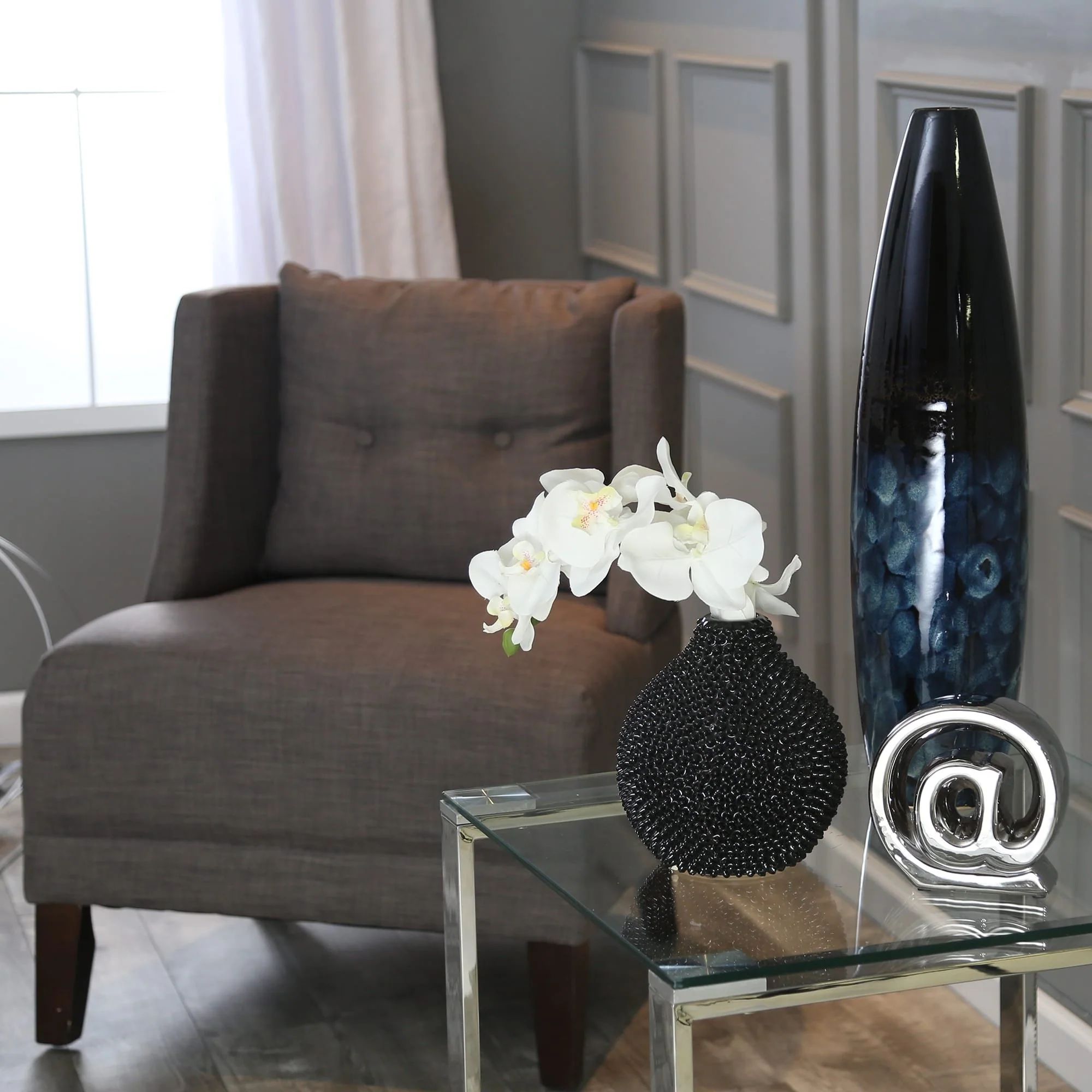 Ec, Gloss Black Spiked Ceramic Vase 8 - Image 10