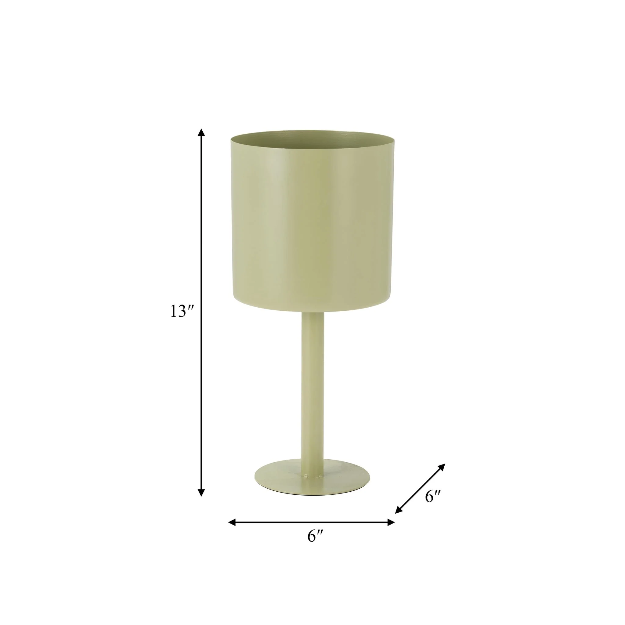 Ec Metal,6",flat Round Base Planter,tendril - Image 8