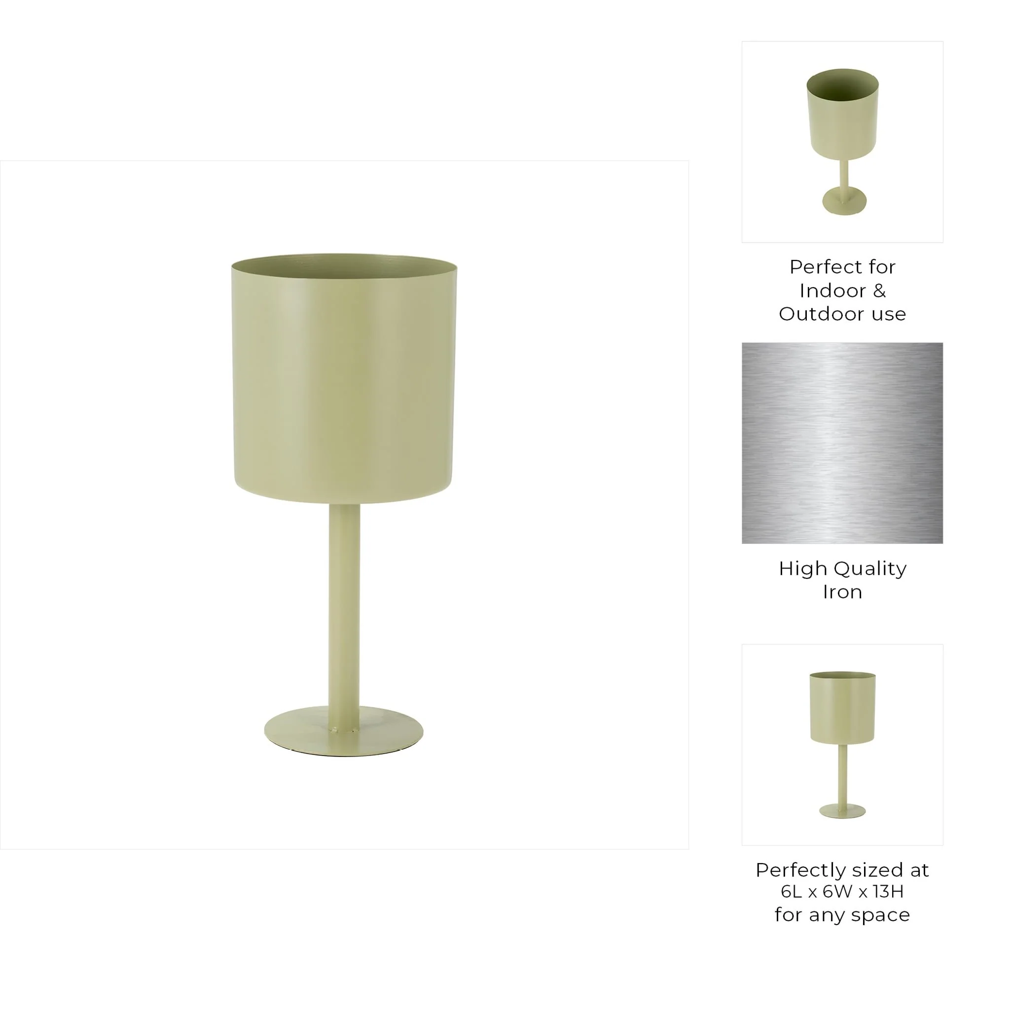 Ec Metal,6",flat Round Base Planter,tendril - Image 9