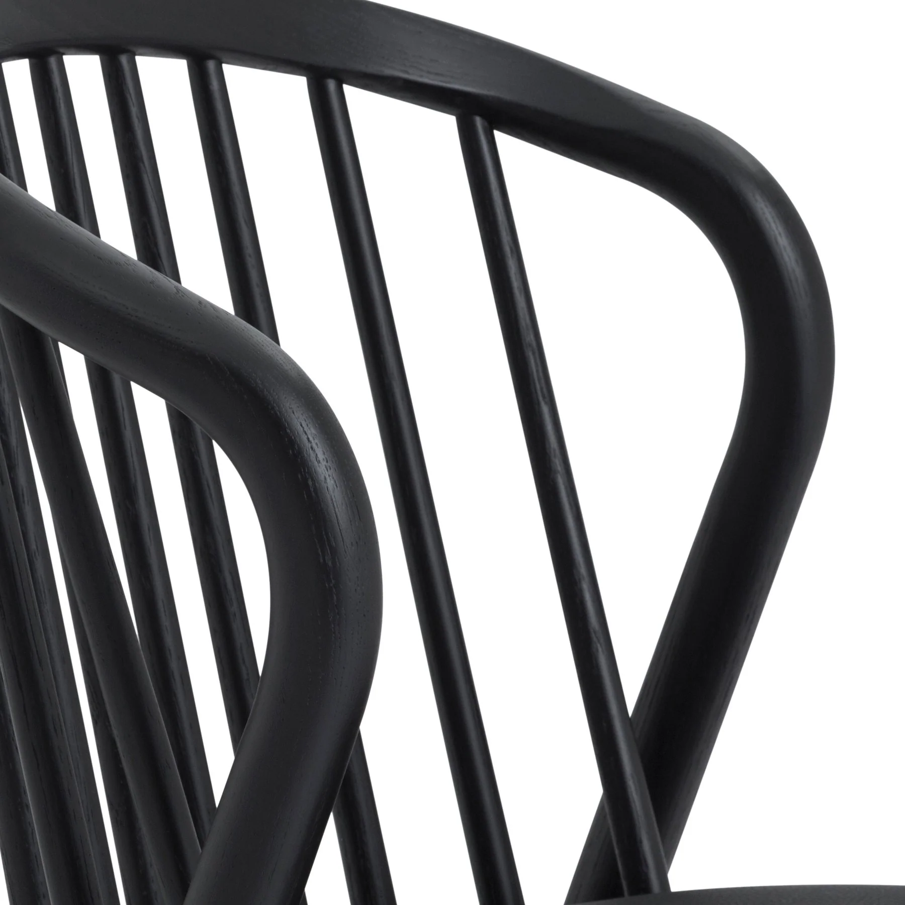 Echo Black Oak Wood and Faux Leather Dining Chairs - Set of 2 - Image 10