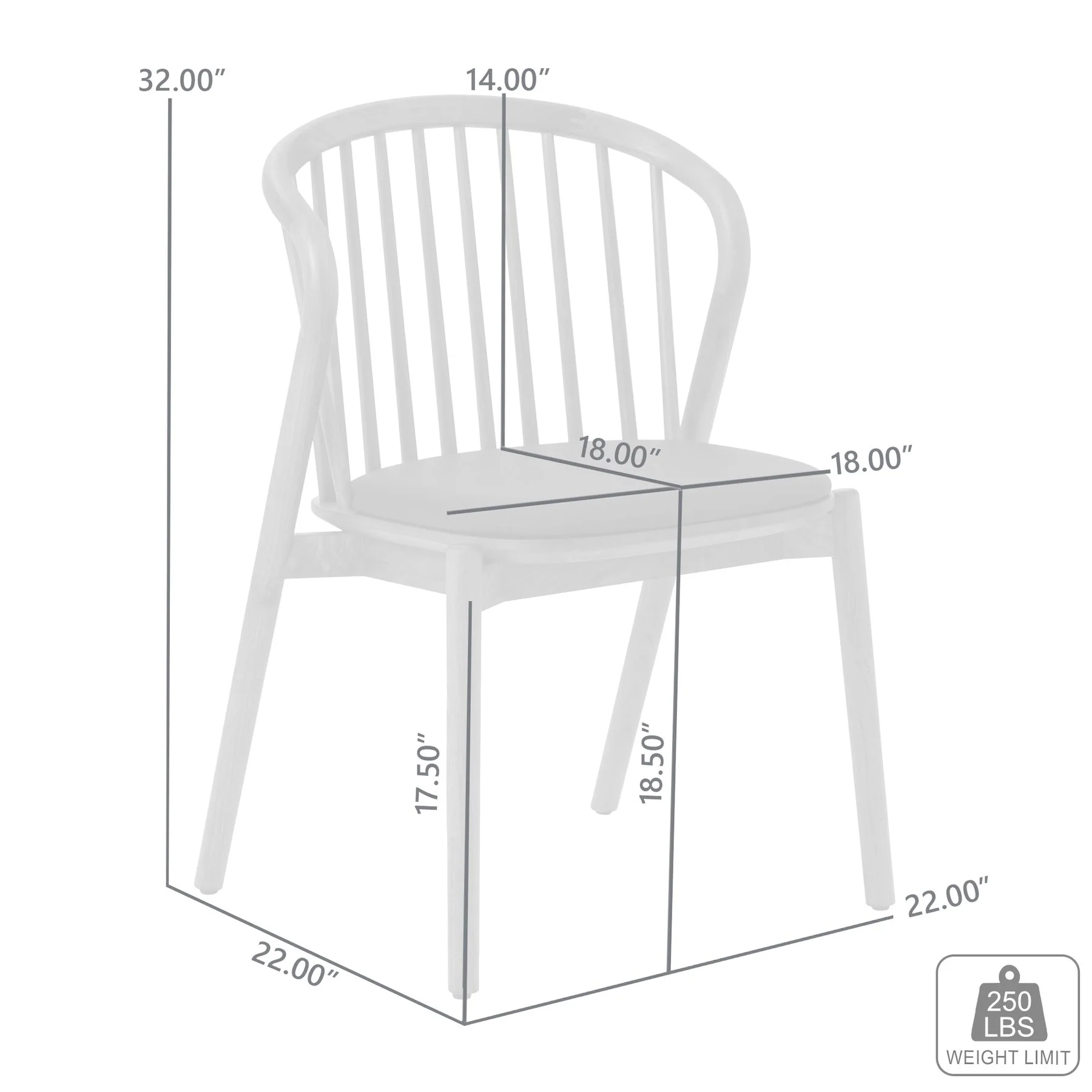 Echo Black Oak Wood and Faux Leather Dining Chairs - Set of 2 - Image 11