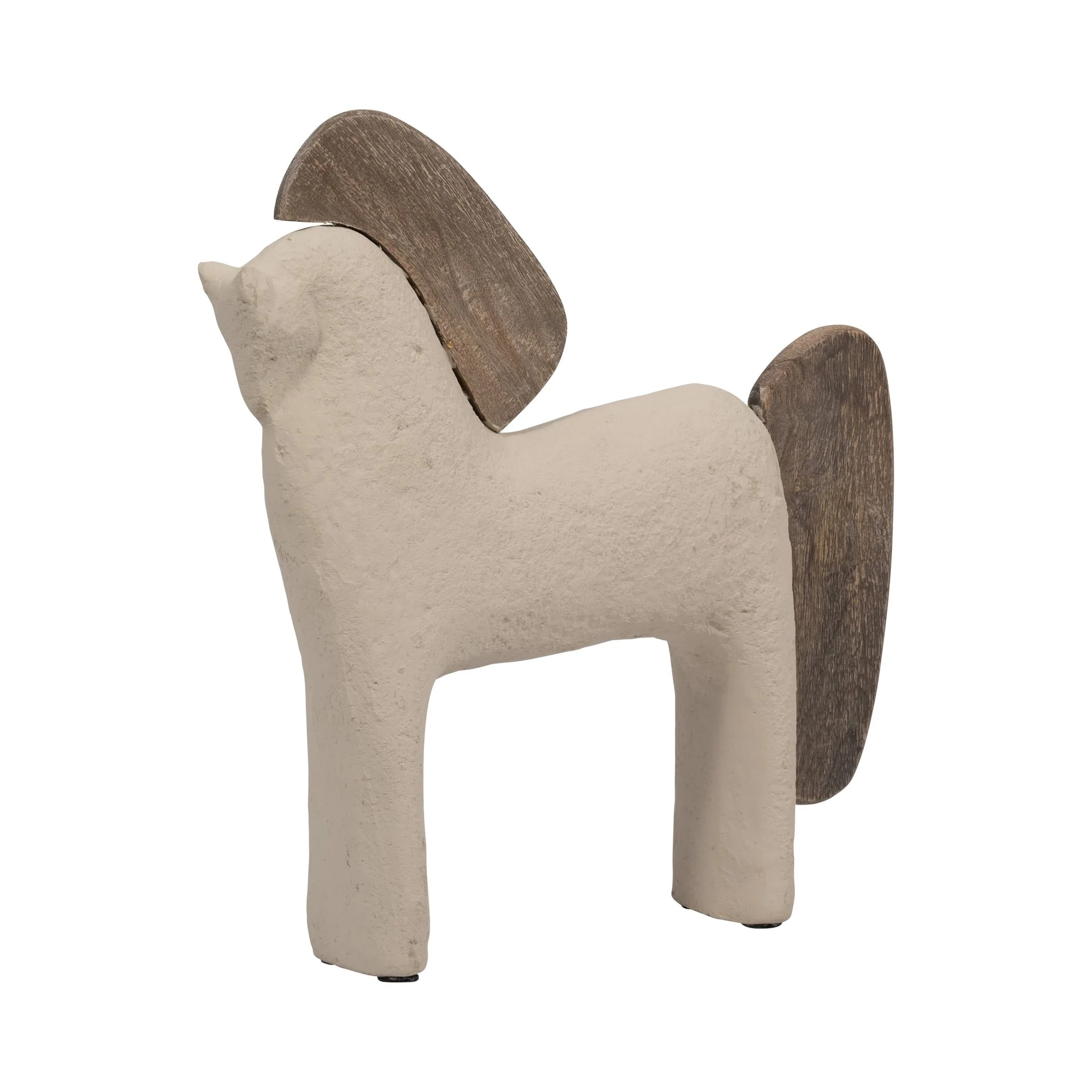 Ecomix, 12" Horse Deco, Ivory - Image 2