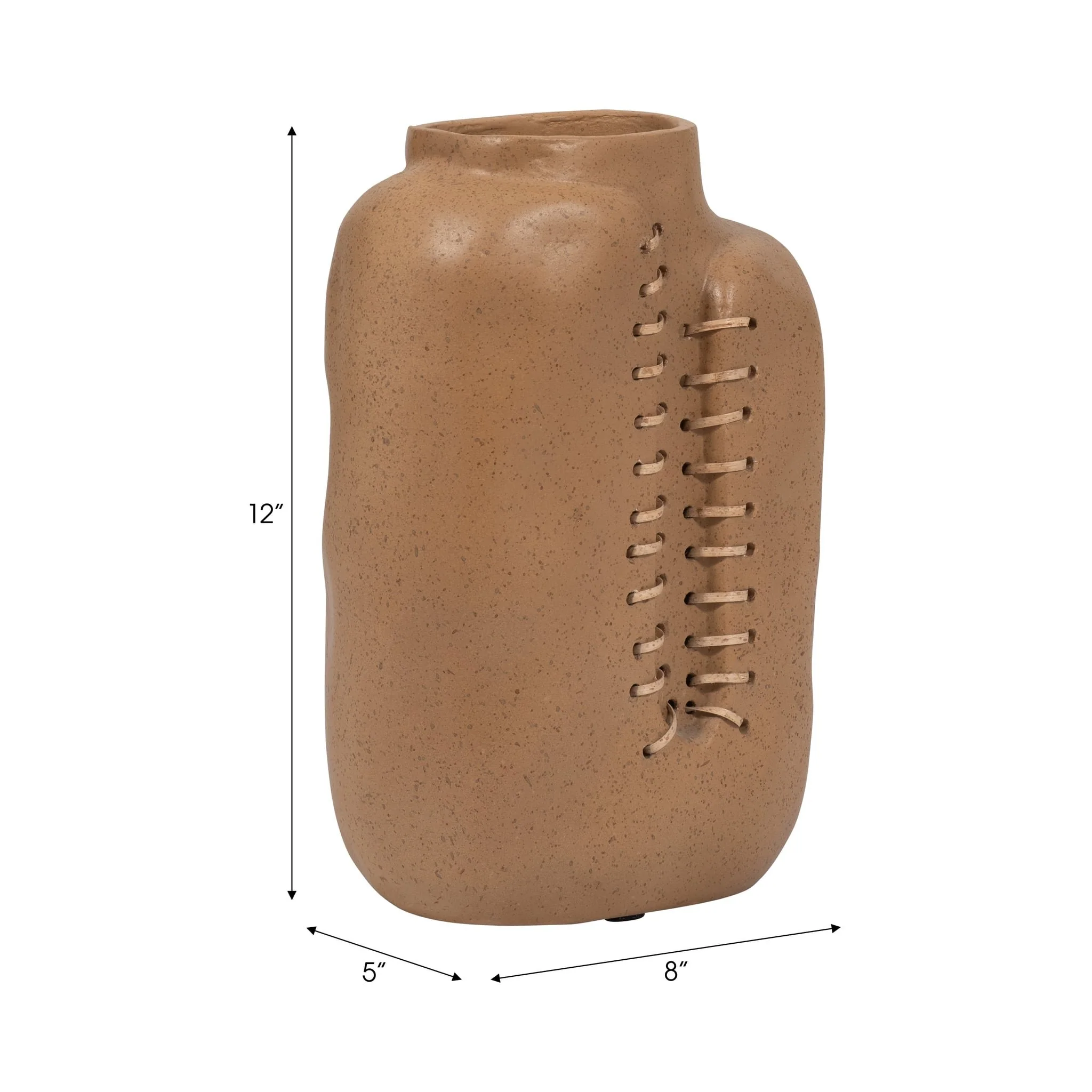Ecomix, 12" Stitched Up Vase, Terracotta - Image 9