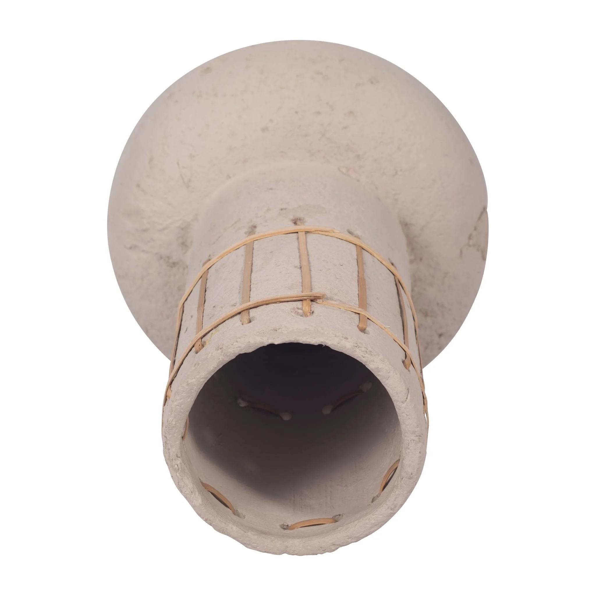 Ecomix, 12" Top Weave Nomad Vase, Ivory - Image 5