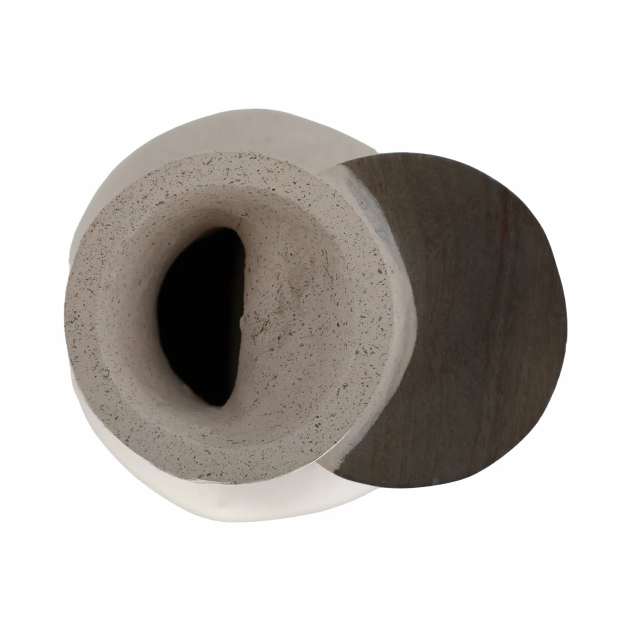 Ecomix, 15" Abstract Vase, Ivory - Image 6