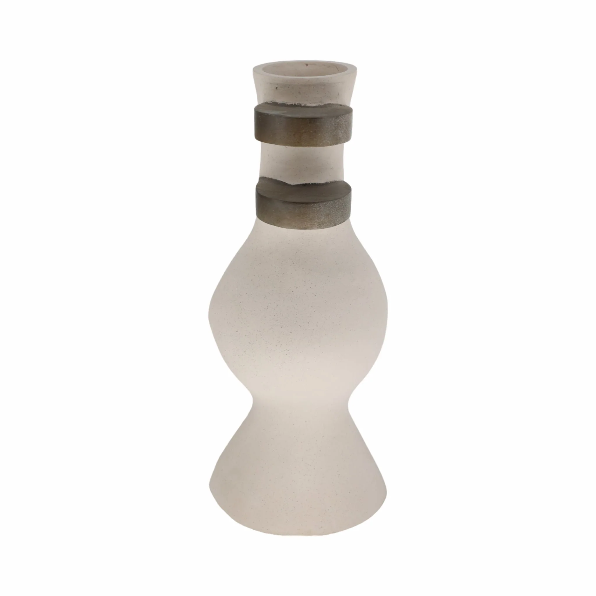 Ecomix, 18" Abstract Vase, Ivory - Image 2