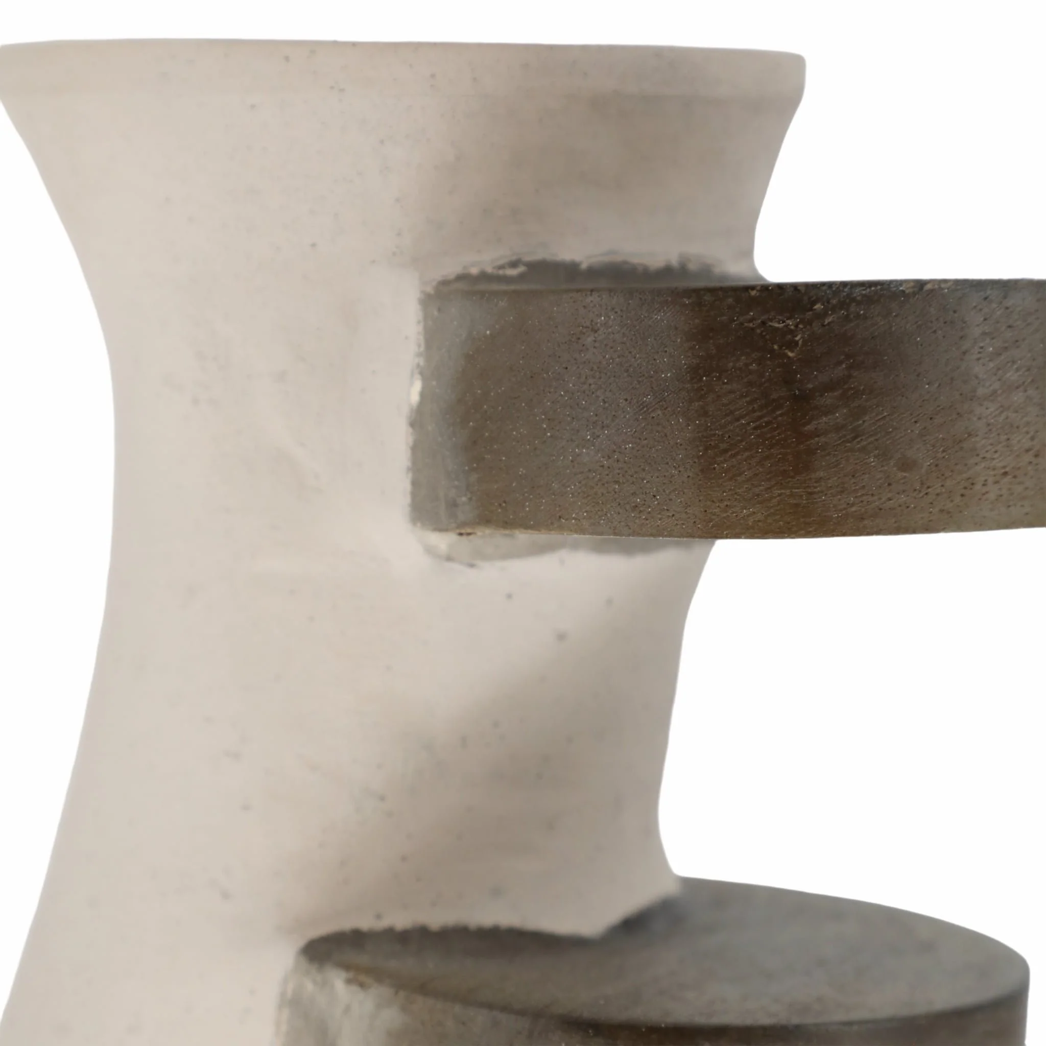 Ecomix, 18" Abstract Vase, Ivory - Image 6