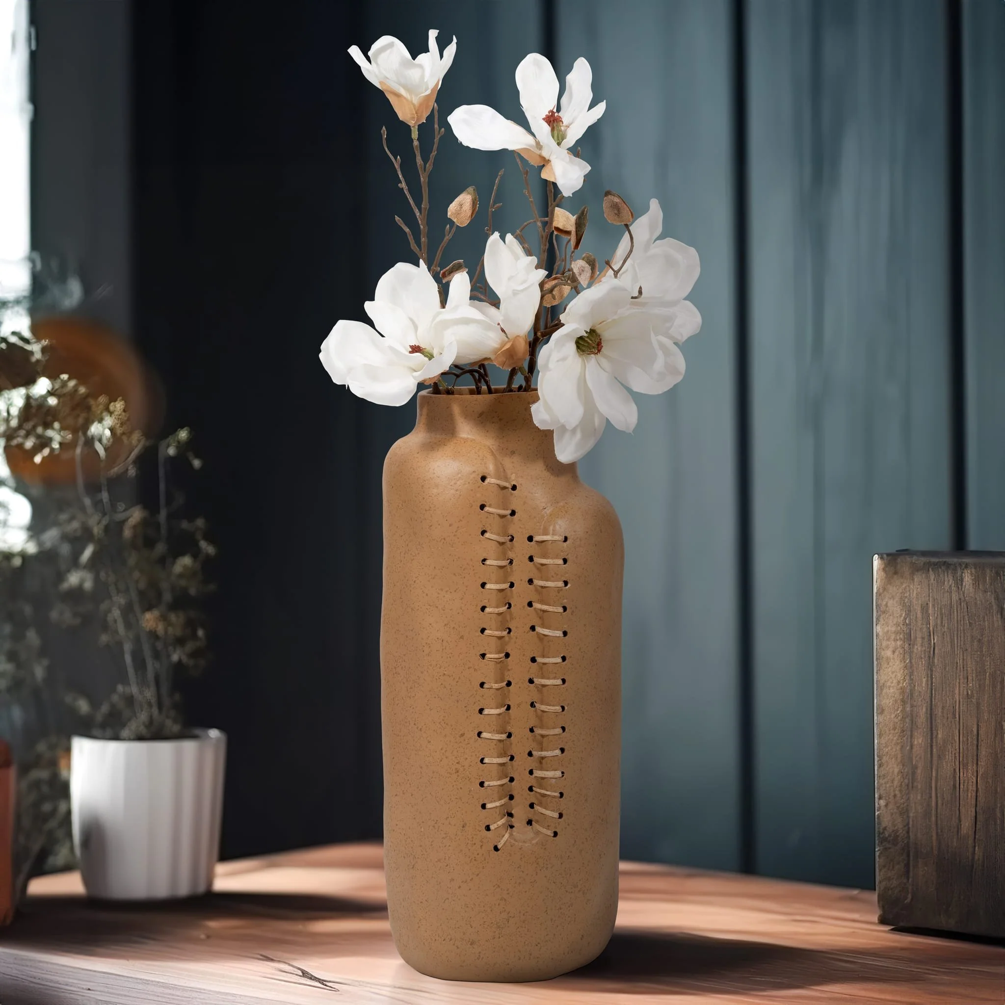 Ecomix, 18" Stitched Up Vase, Terracotta - Image 11