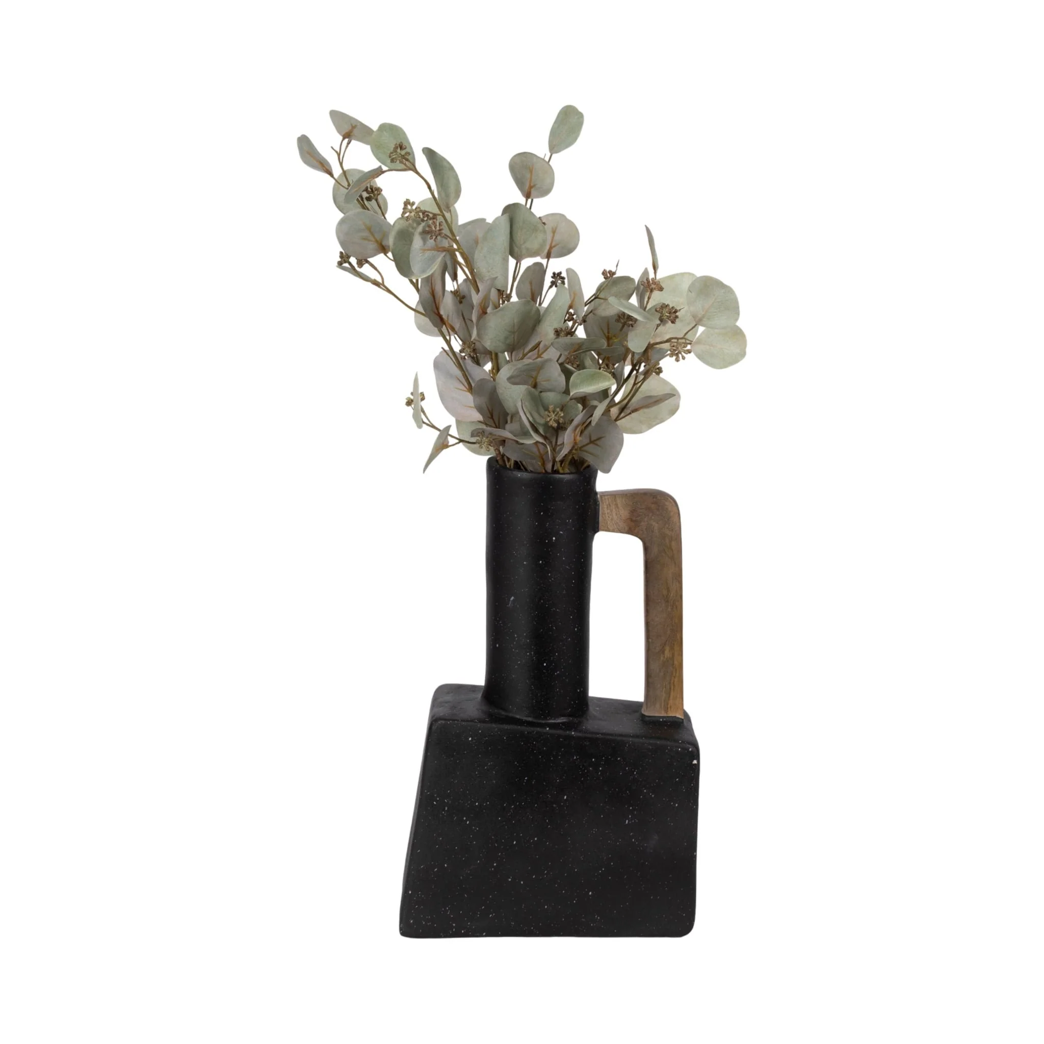 Ecomix, 18" Trendy Vase W Handle, Black - Image 2