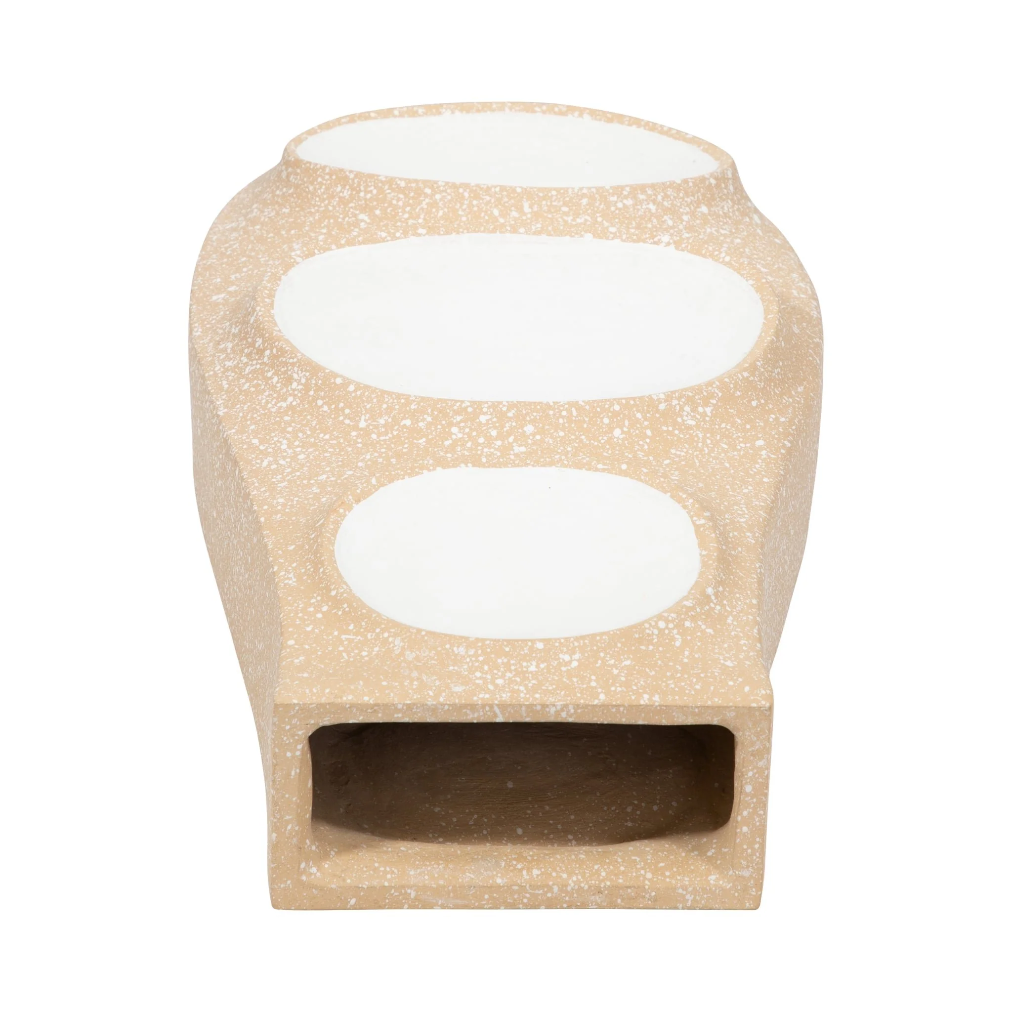 Ecomix, 19" Big Polka Dot Vase, Ivory - Image 6