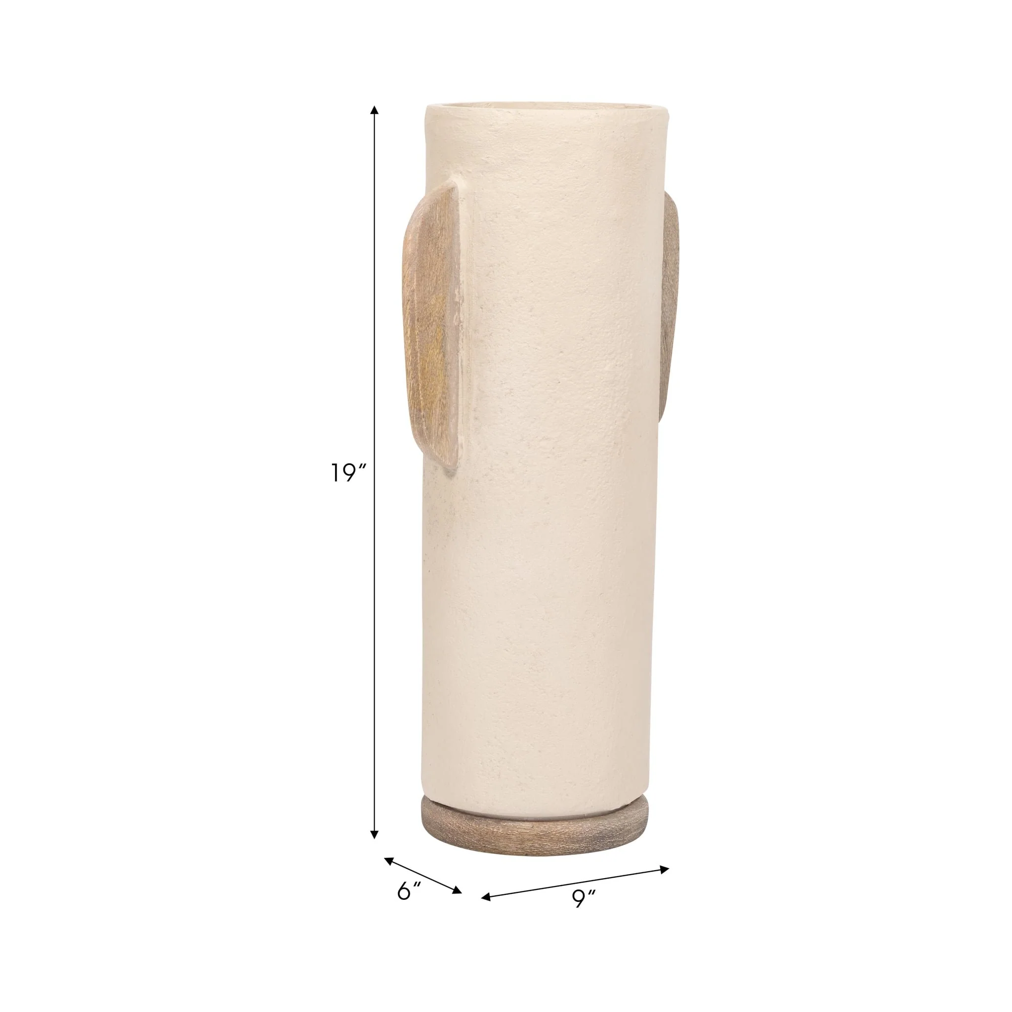 Ecomix, 19" Organic Vase, Ivory - Image 8