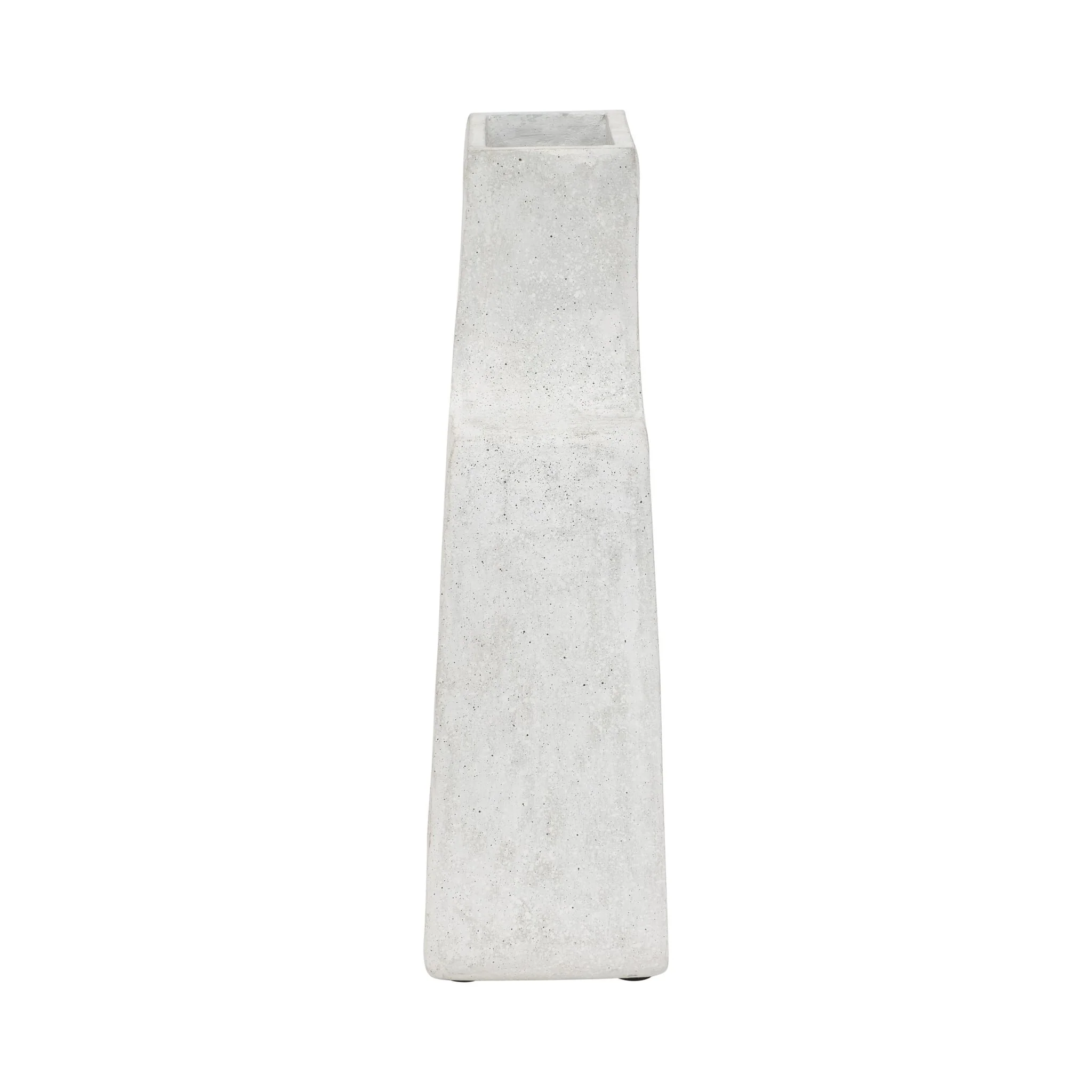 Ecomix, 19"h Abstract Vase, White - Image 4