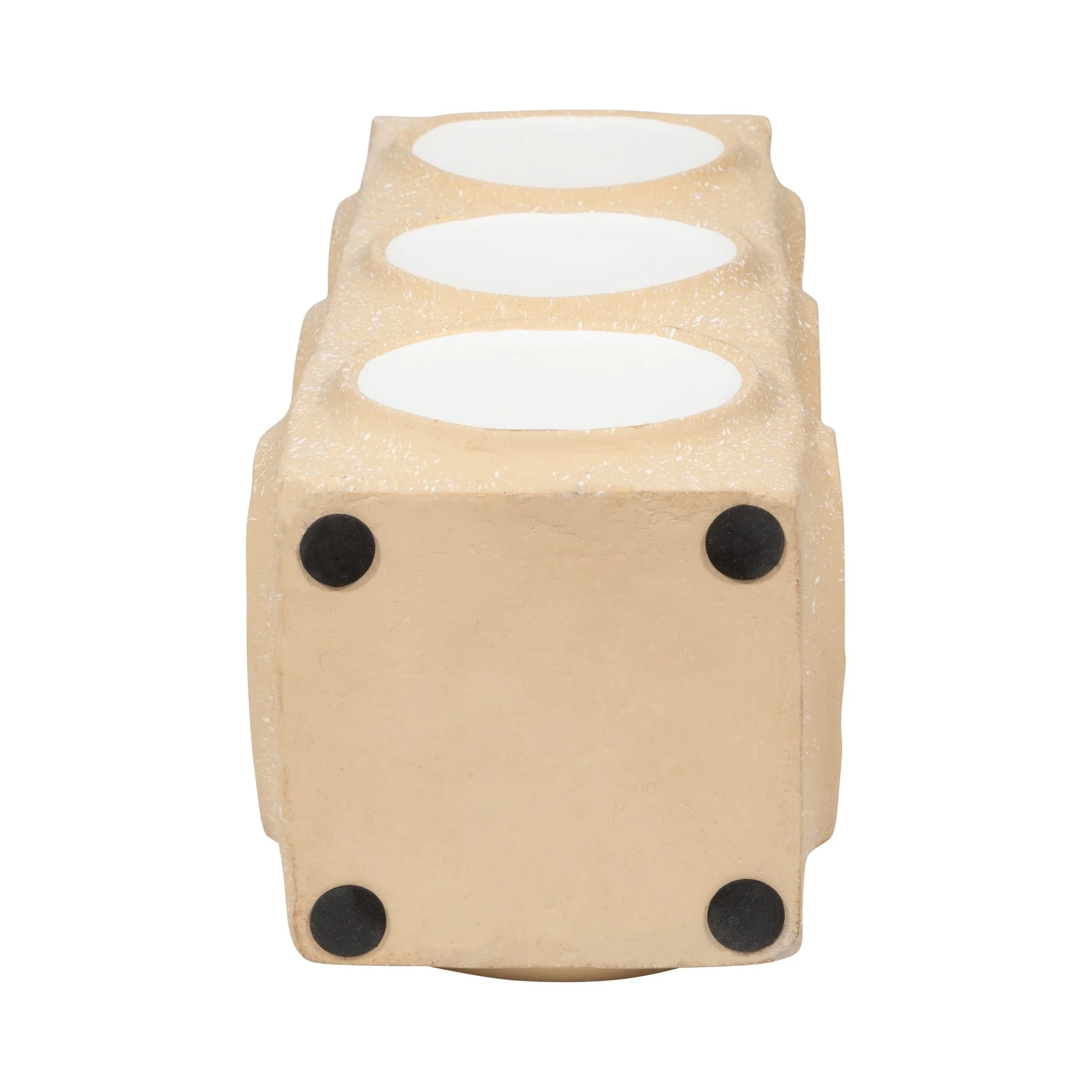Ecomix, 21" Big Polka Dot Vase, Ivory - Image 7