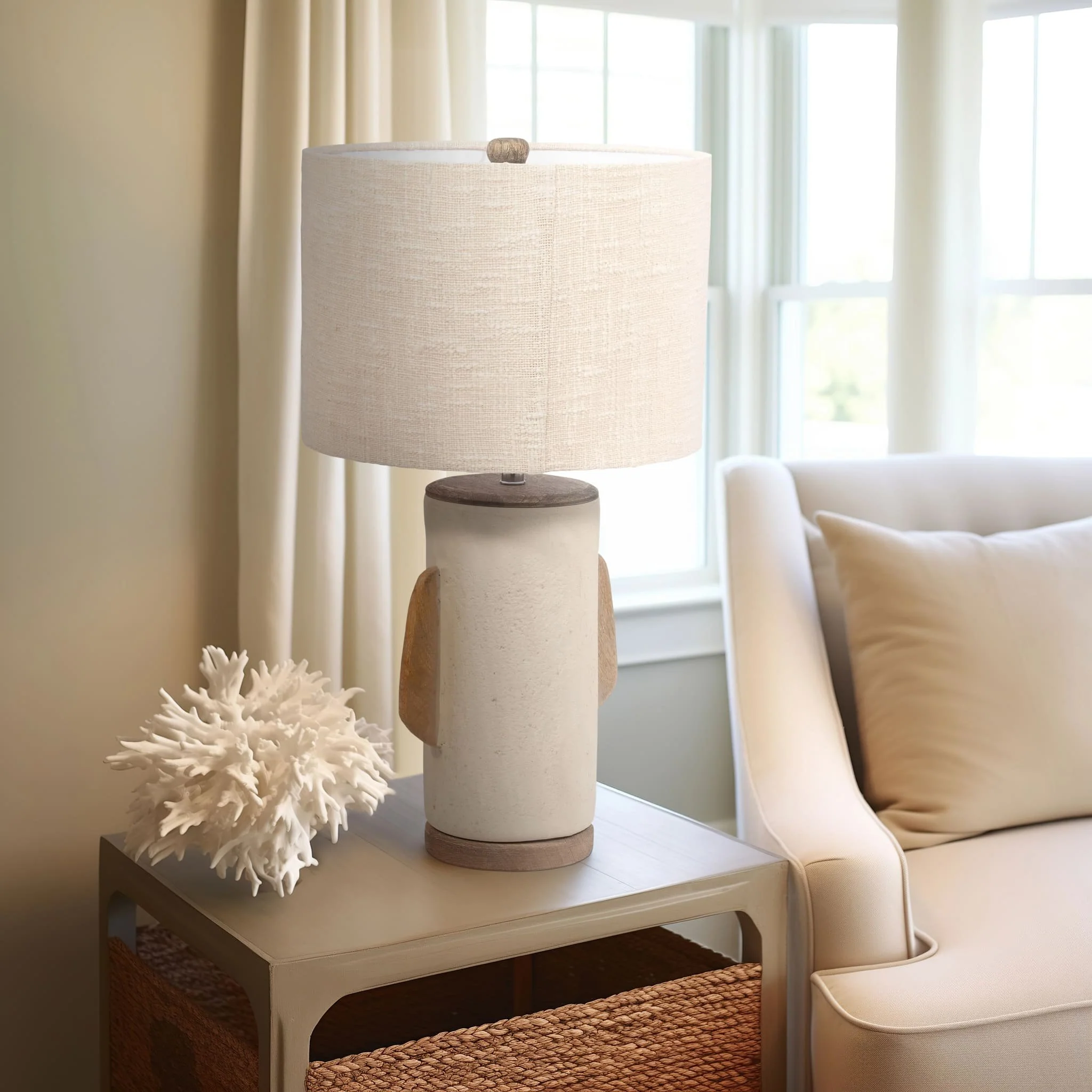 Ecomix, 24" Organic Table Lamp, Ivory - Image 11