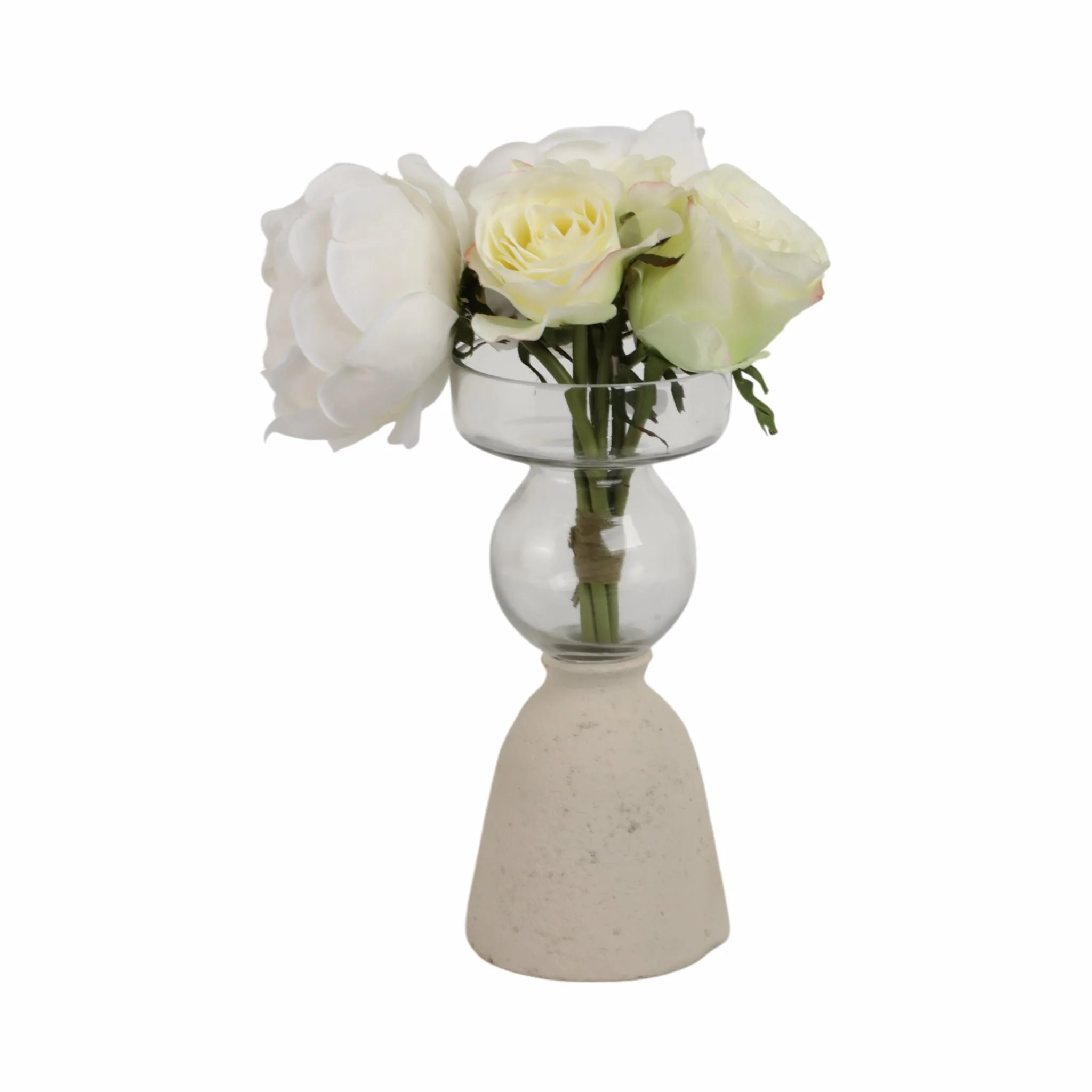 Ecomix/glass, 9" Vase, Ivory - Image 2