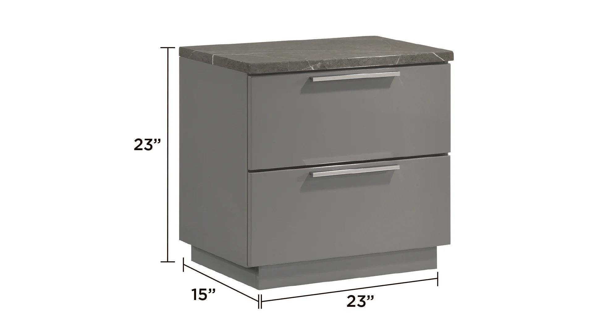 Elara Nightstand Gray - Image 7