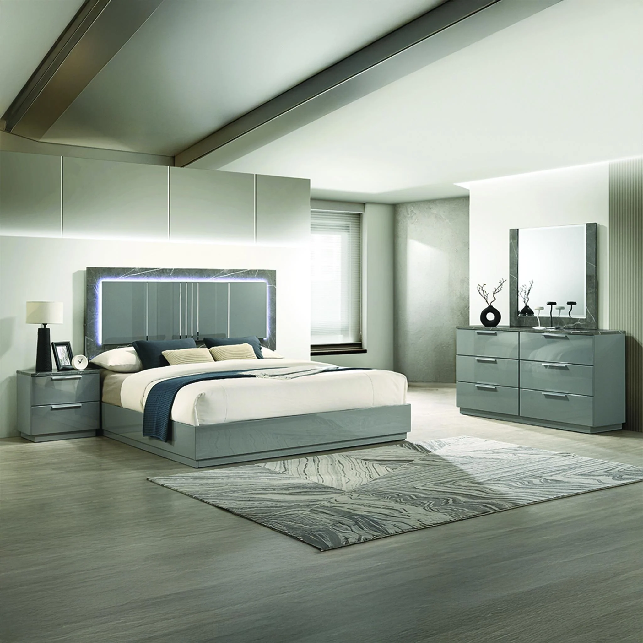 Elara Queen 4PC Bedroom Set Gray - Image 19