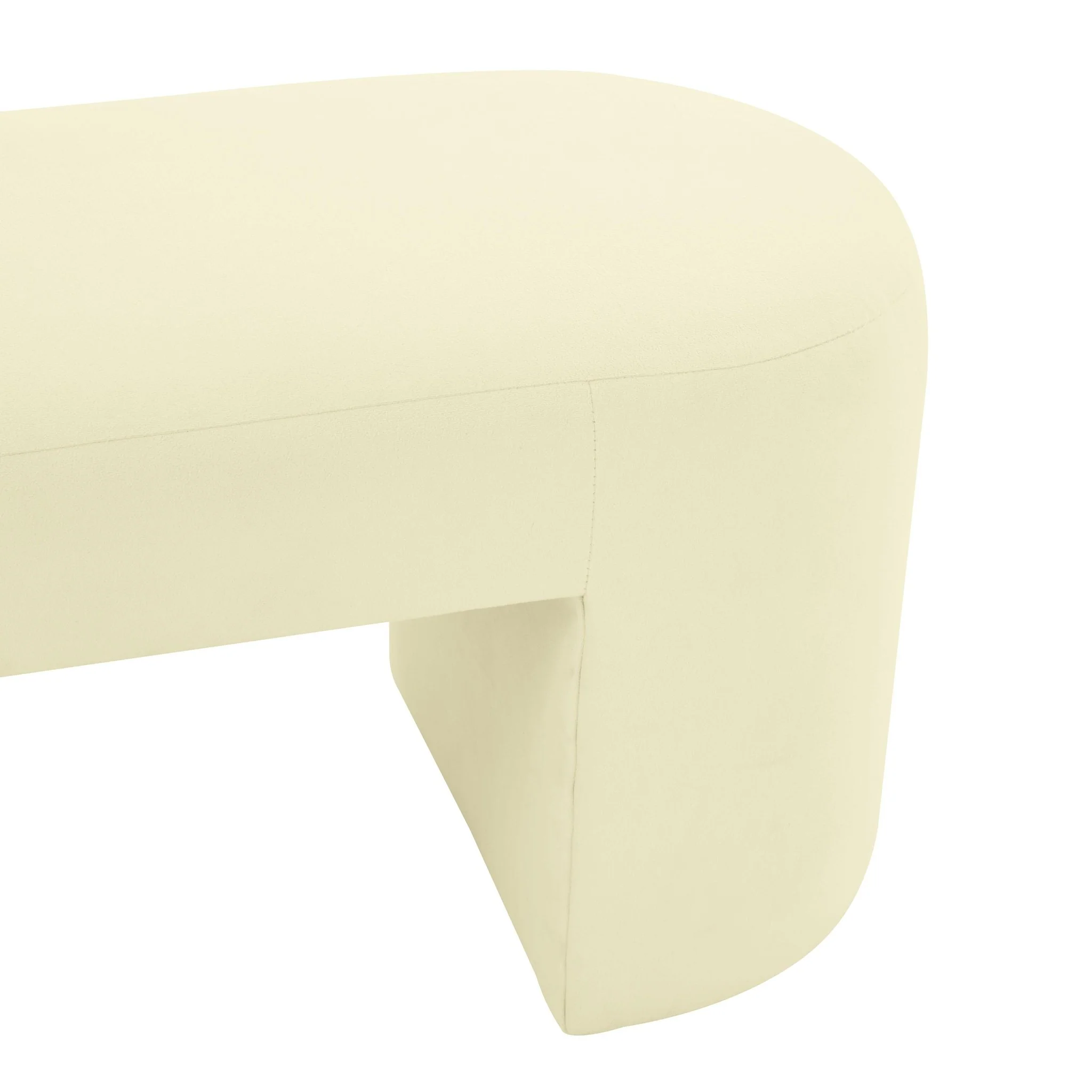 Elena Chiffon Yellow Velvet Bench - Image 5