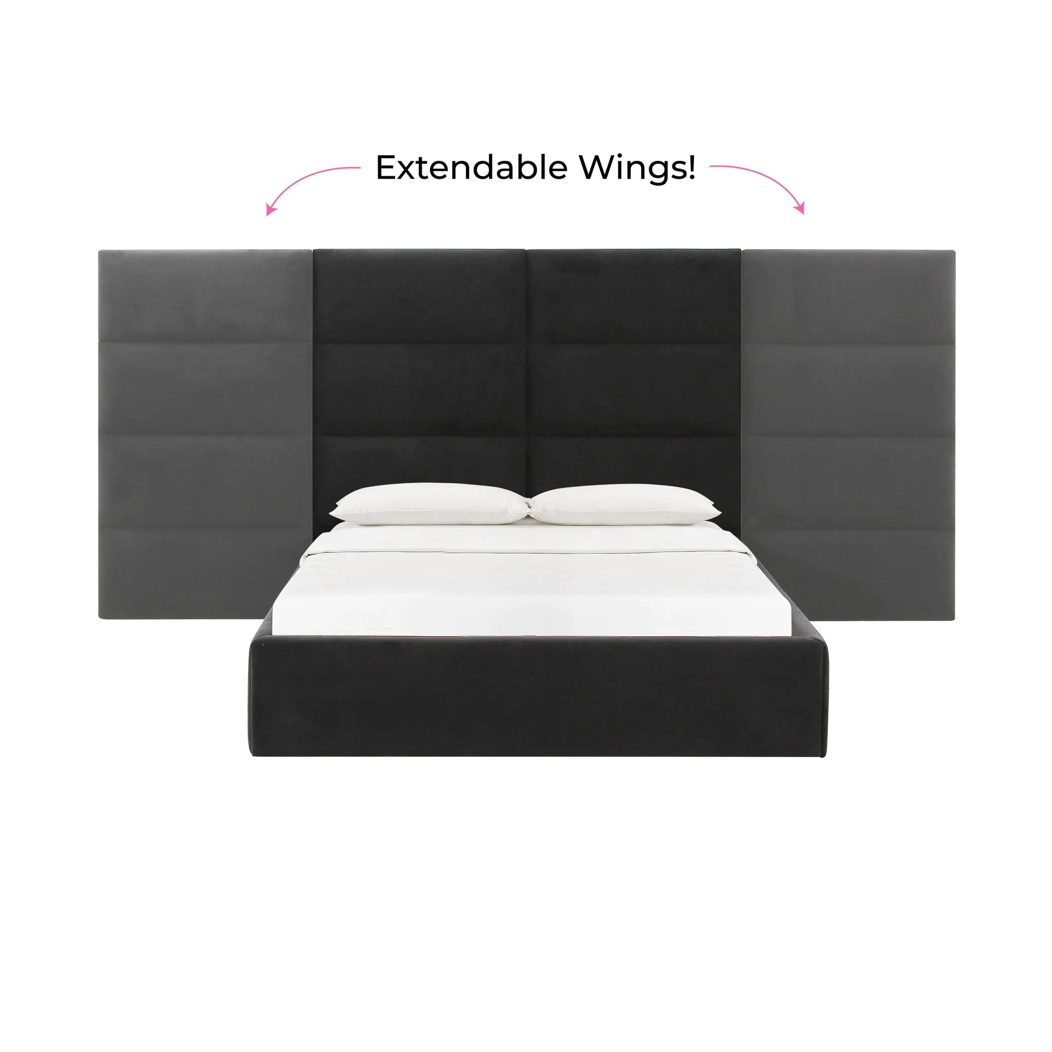 Eliana Black Velvet King Wings (Set of 2) - Image 5