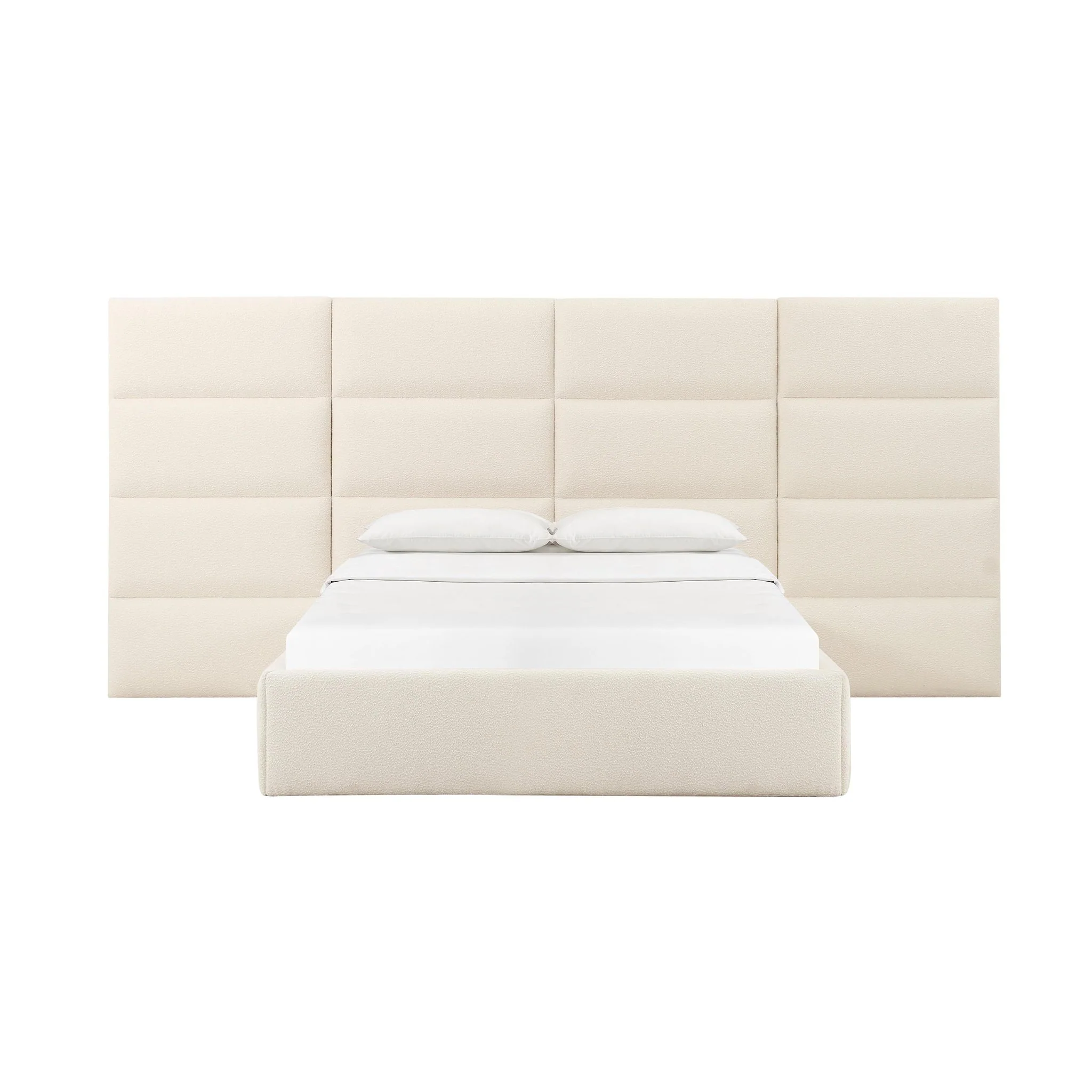 Eliana Cream Boucle King Bed - Image 5