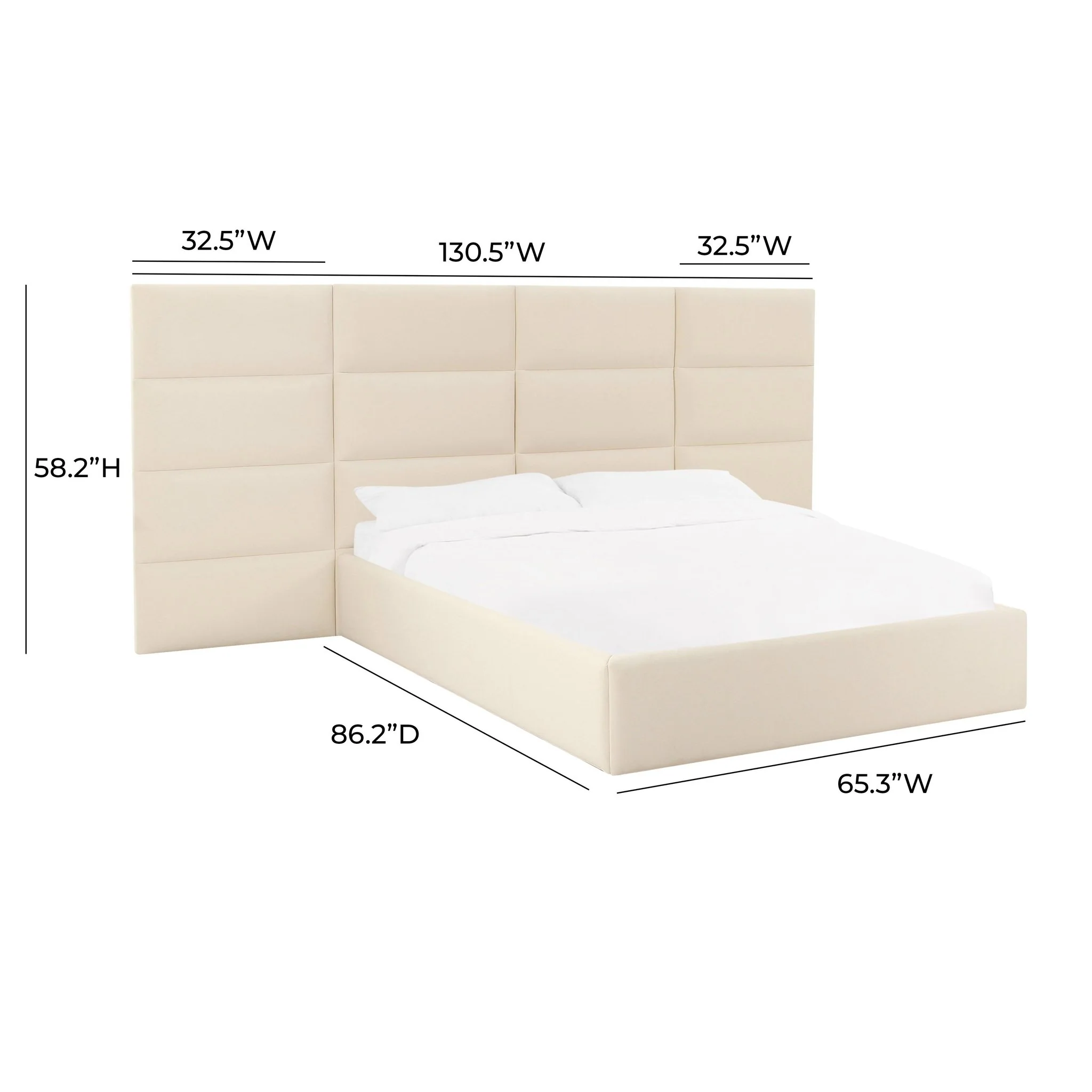 Eliana Cream Velvet Queen Wings (Set of 2) - Image 6