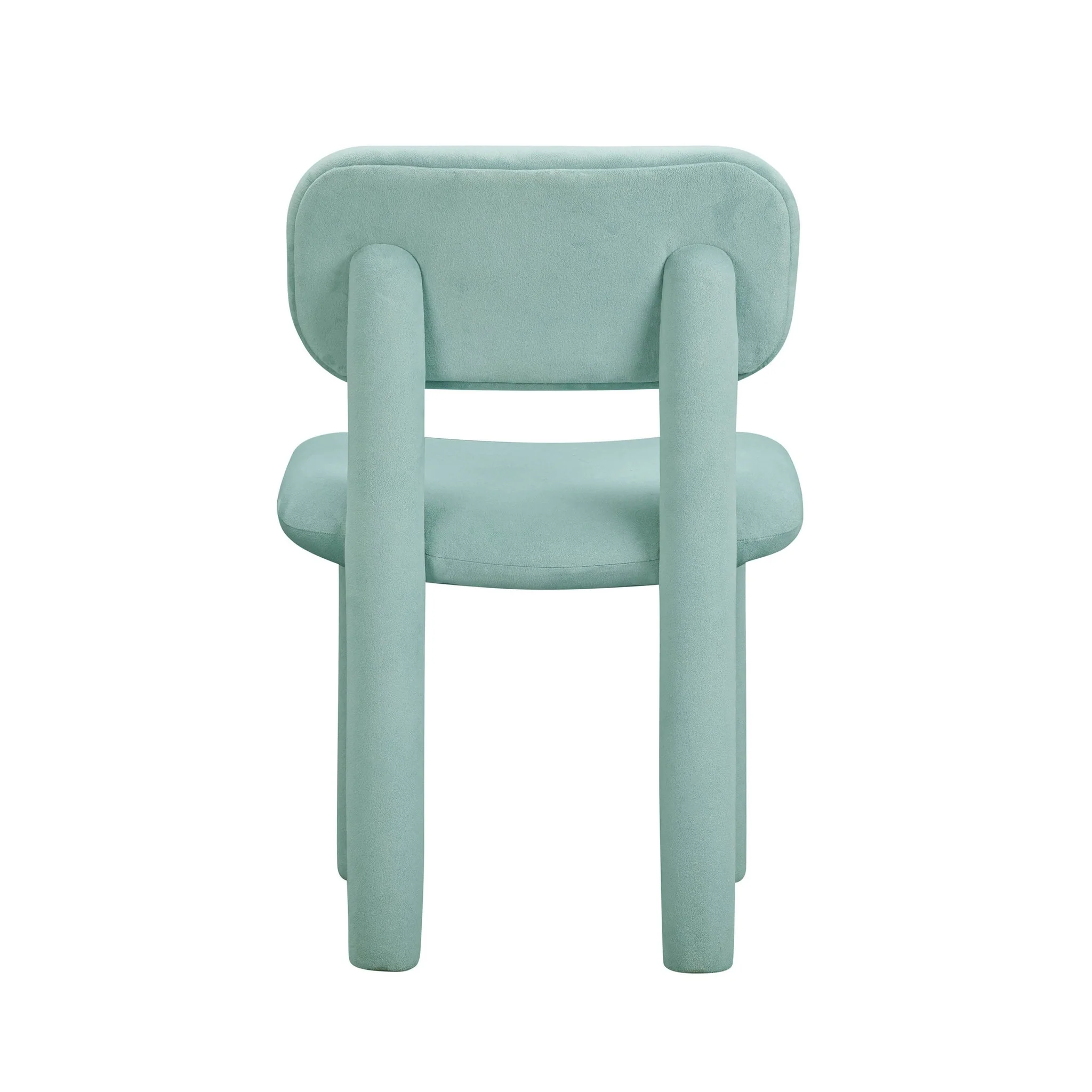 Elise Pale Blue Performance Velvet Dining Chair - Image 4