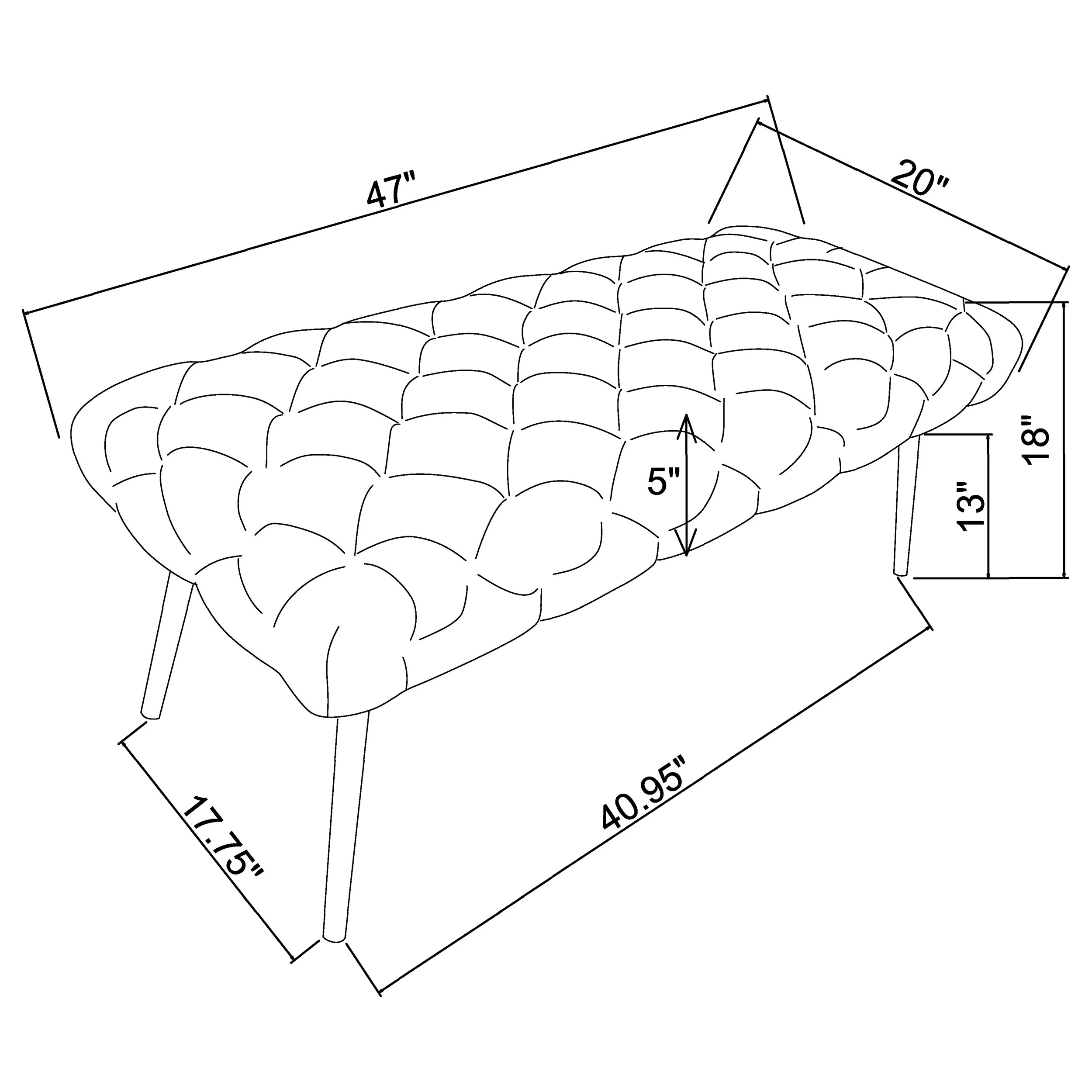 Ella Accent Bench - Image 6