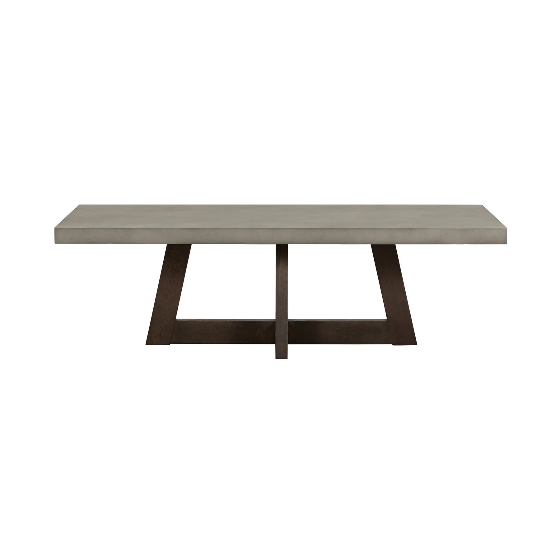 Elodie Gray Concrete and Dark Gray Oak Rectangle Coffee Table - Image 2