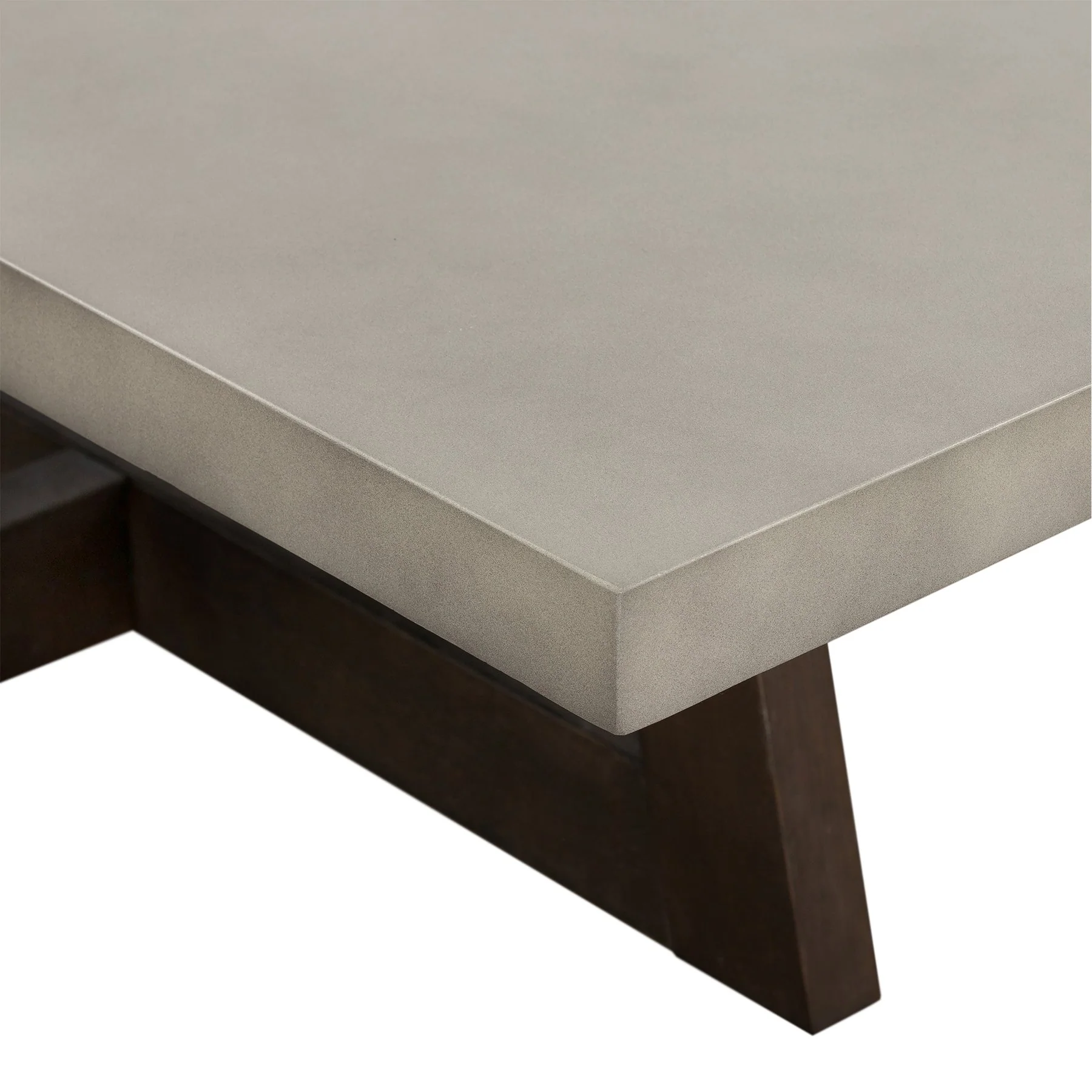 Elodie Gray Concrete and Dark Gray Oak Rectangle Coffee Table - Image 4