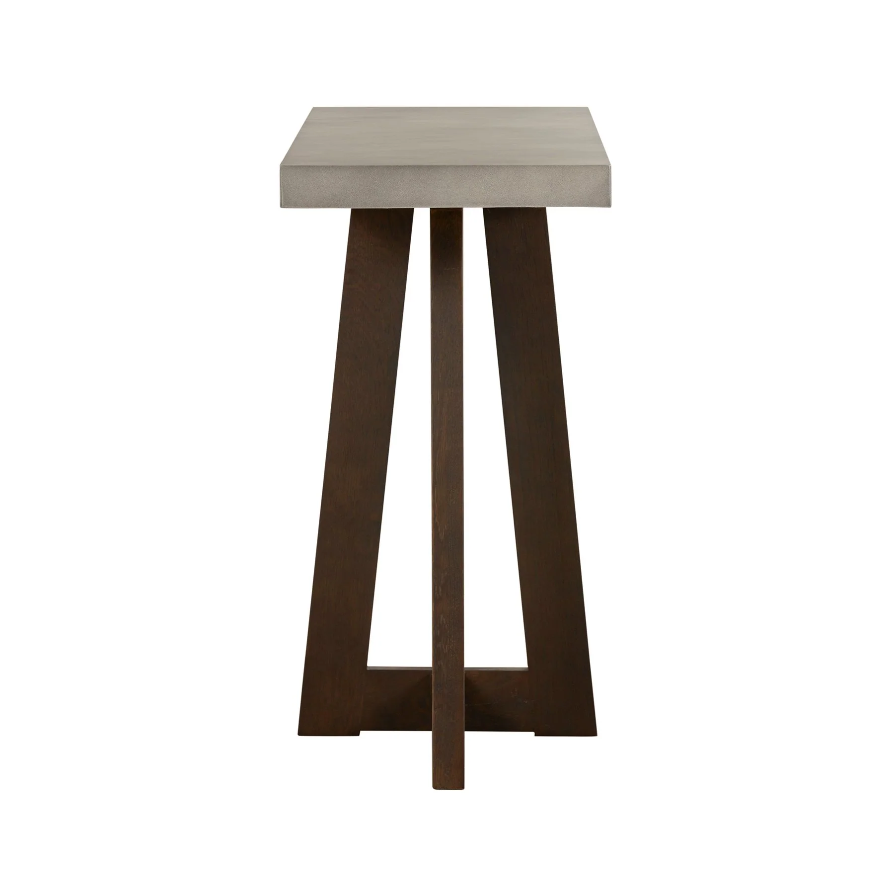 Elodie Gray Concrete and Dark Gray Oak Rectangle Console Table - Image 3