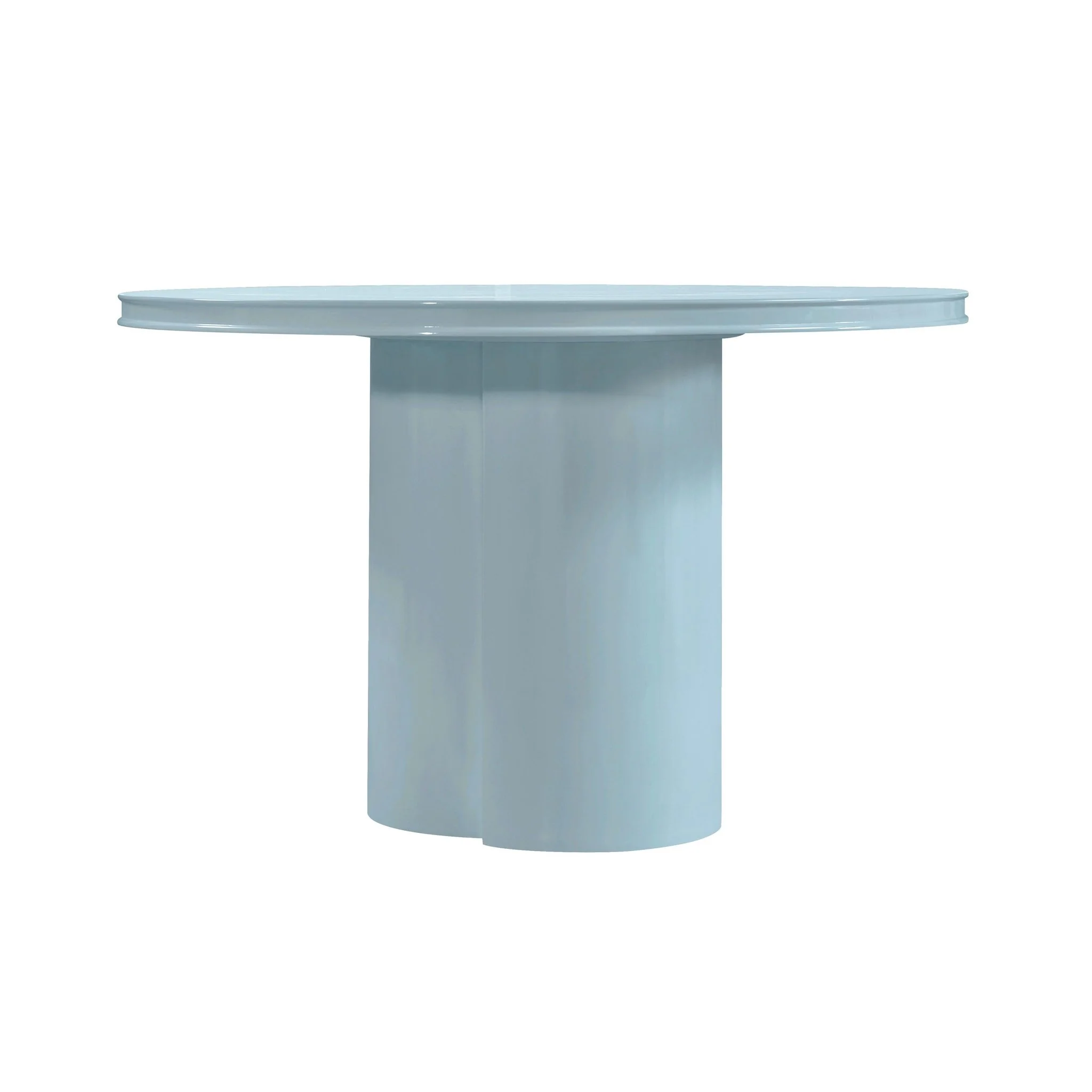 Elora Blue Lacquer Round Dining Table - Image 7