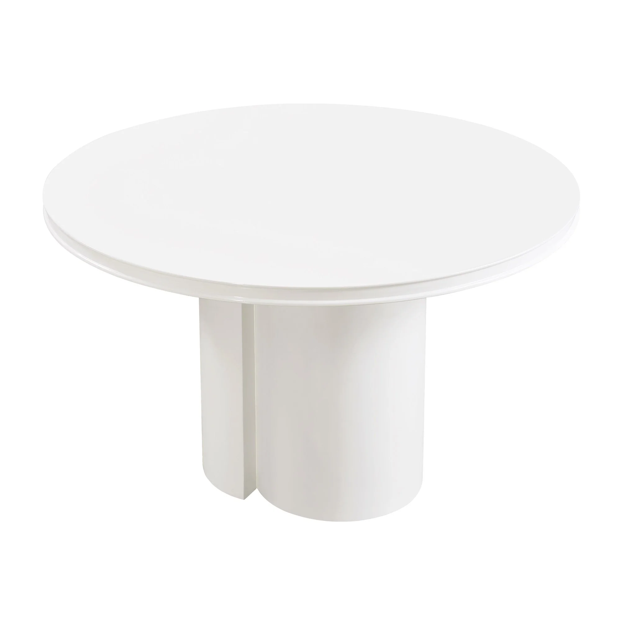 Elora White Lacquer Round Dining Table - Image 5