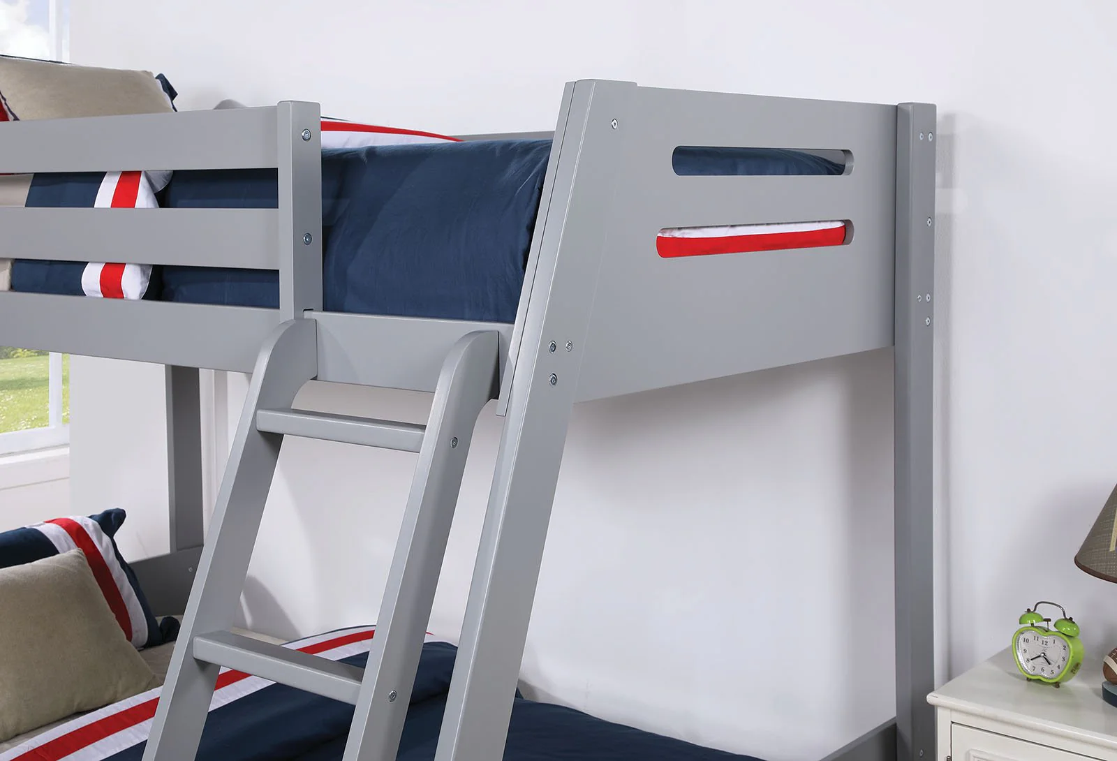 Emilee Twin/Full Bunk Bed, Gray - Image 2