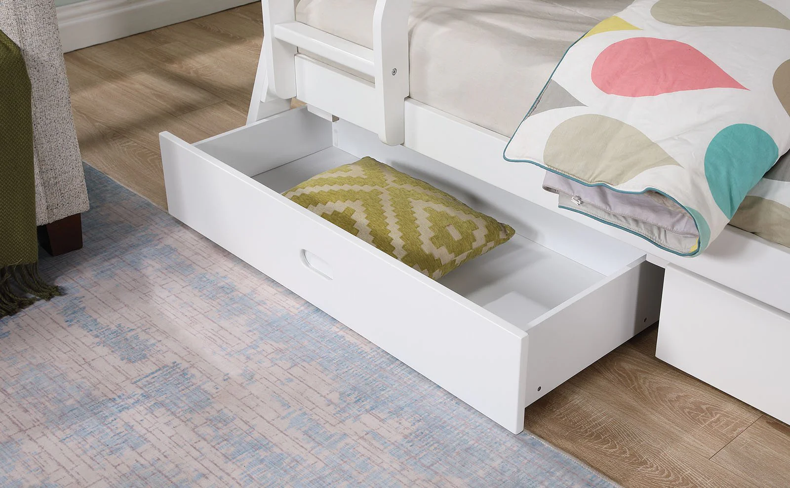 Emilee Twin/Full Bunk Bed, White - Image 3