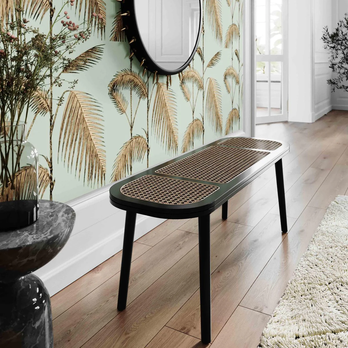 Emilia Cane Bench - Image 2