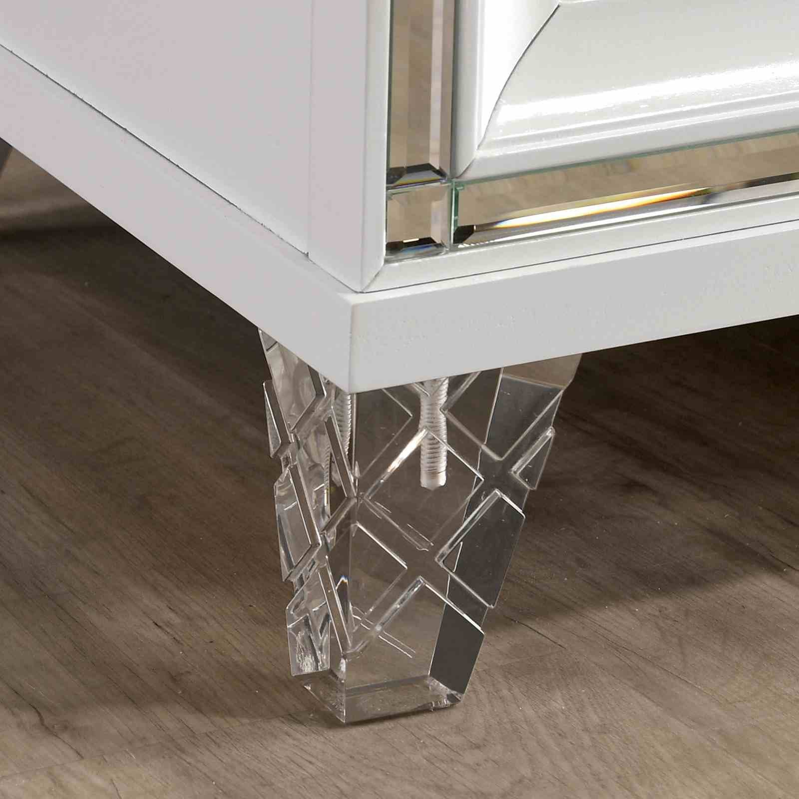 Emmeline Nightstand w/ USB, White - Image 5