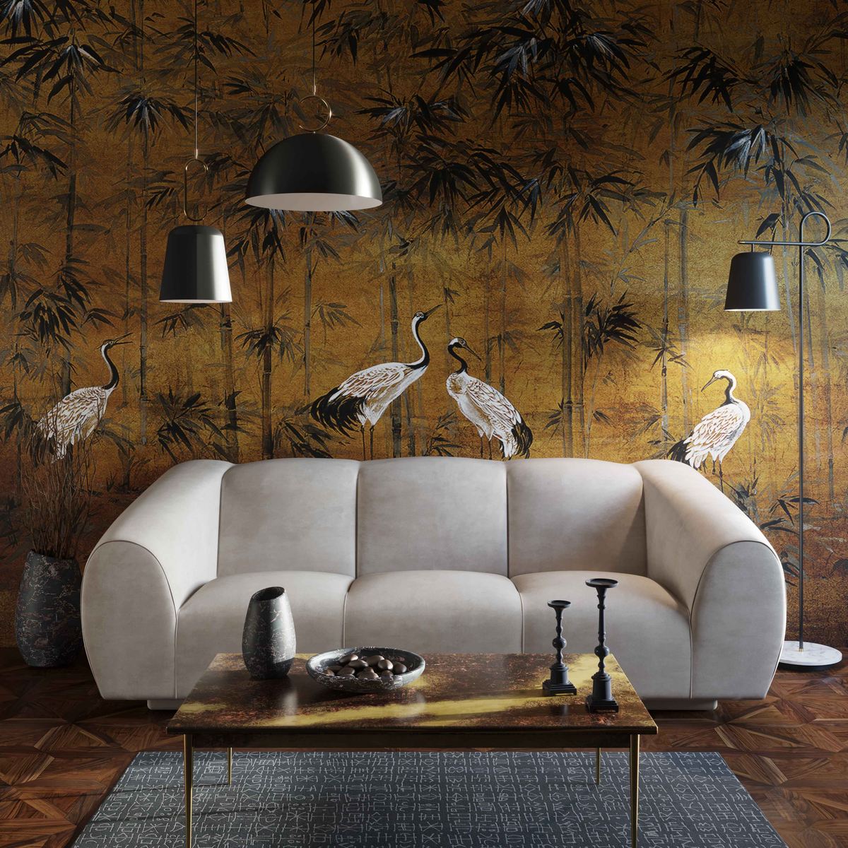 Emmet Cream Velvet Sofa - Image 2
