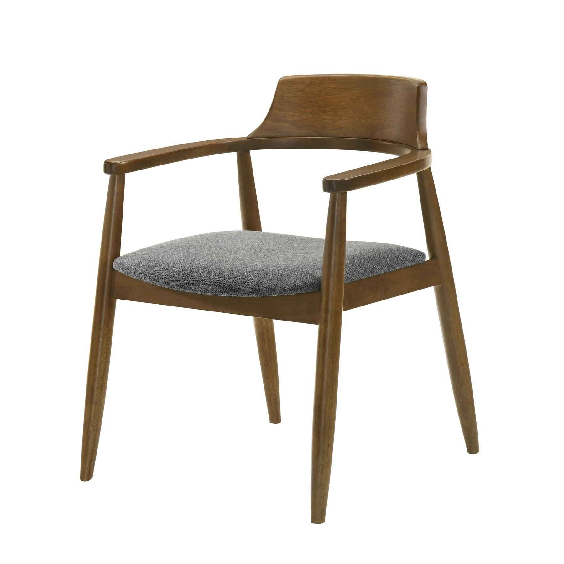 Emorie Mid-Century Modern 7-Piece Wood Dining Set in Walnut Finish with Sintered Stone Top - Image 3