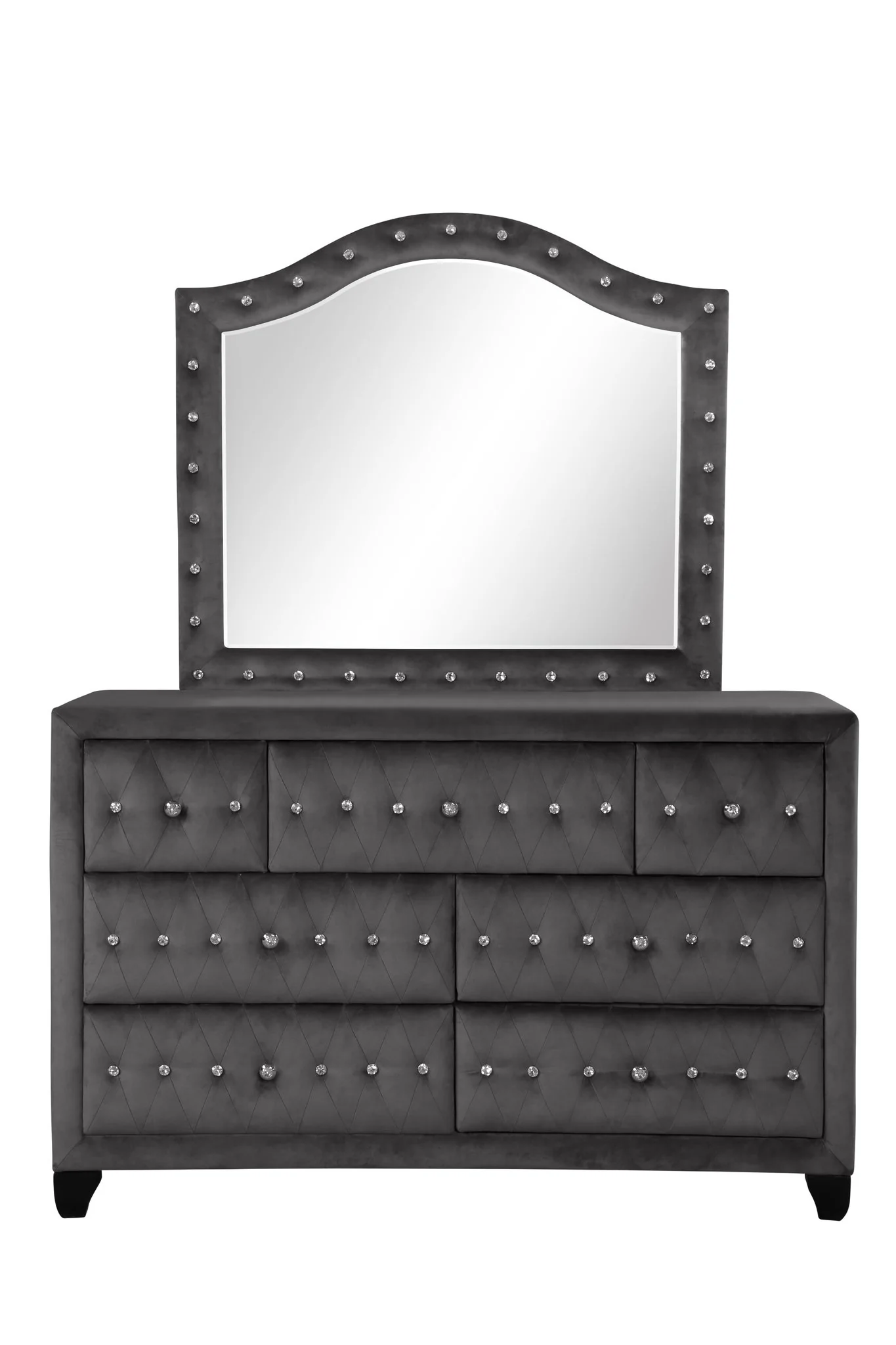 Encore King 4PC Bedroom Set Gray - Image 9