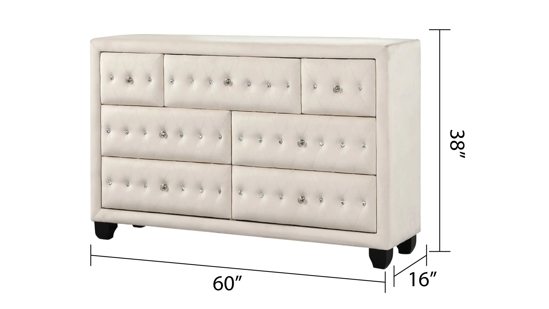 Encore King 5PC Bedroom Set Beige - Image 9