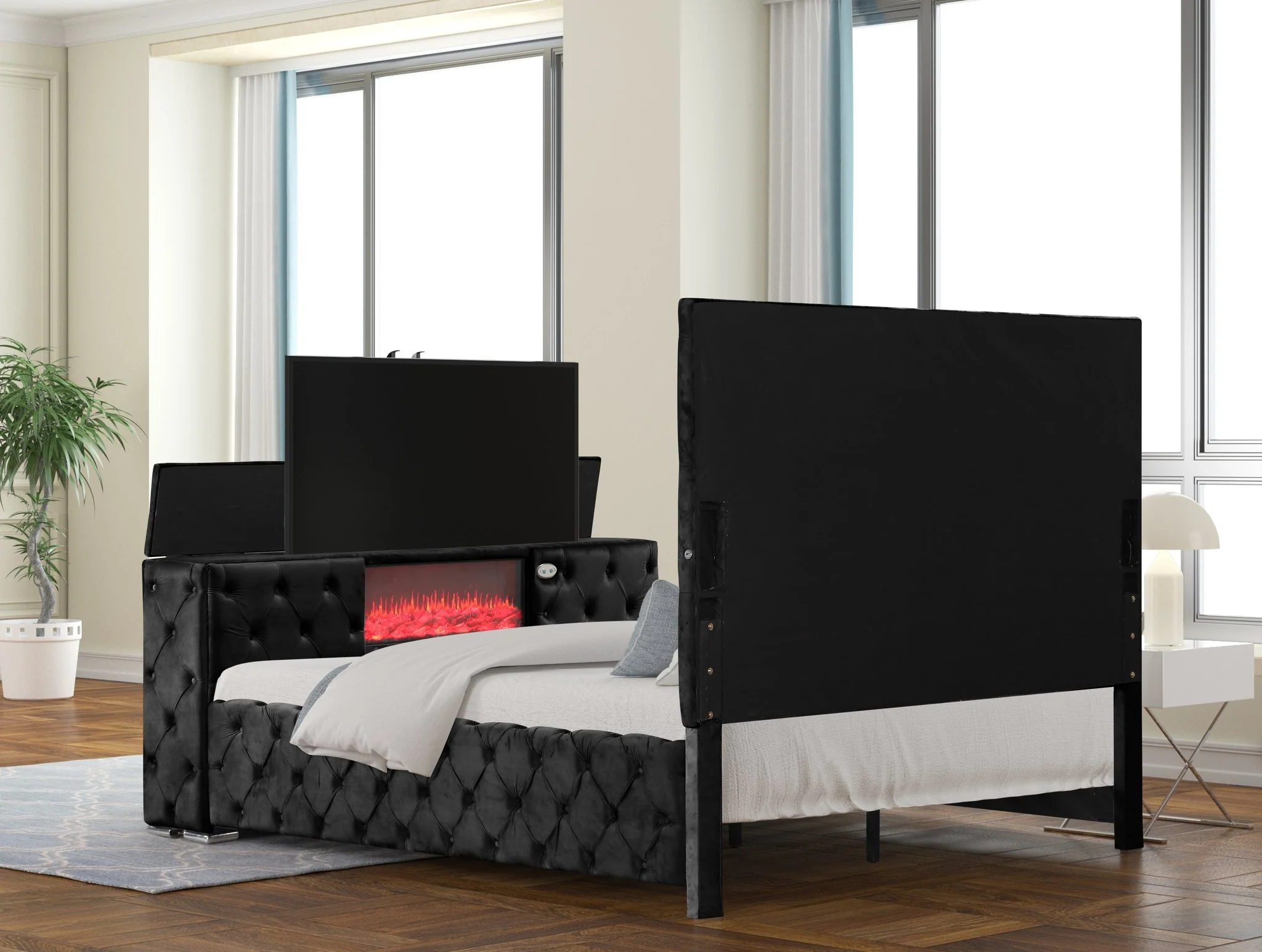 Encore King 5PC Bedroom Set Black - Image 4